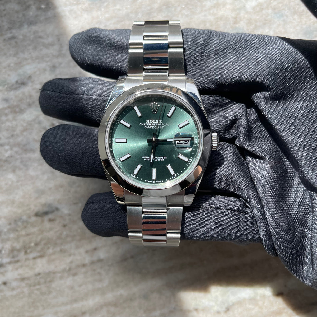 Datejust 41 Ref. 126300 Wimbledon Jubilee / box and papers / very good condition / 2019