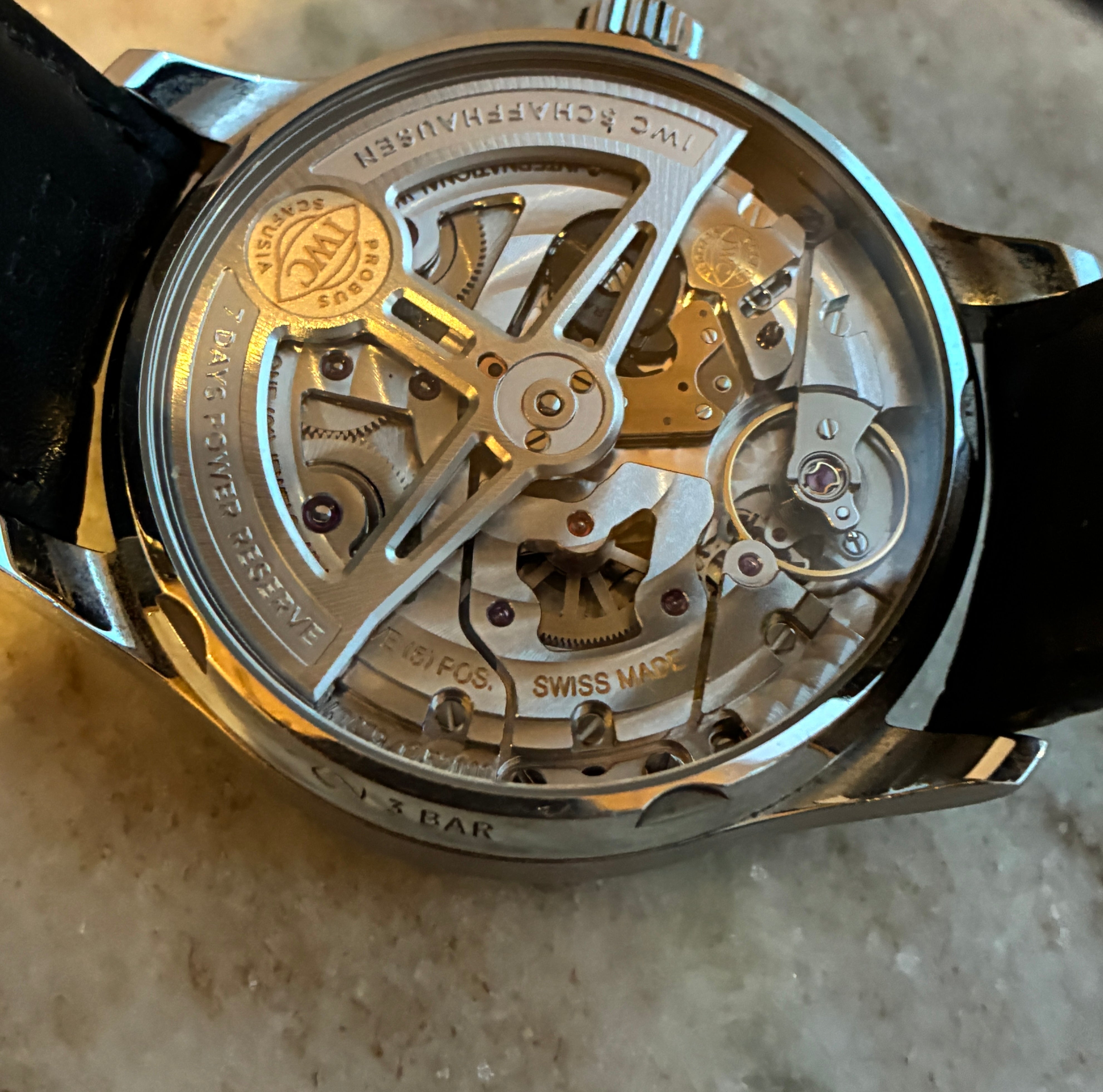 Portugieser Automatik / Red Dial / Leather Strap / Folding Clasp