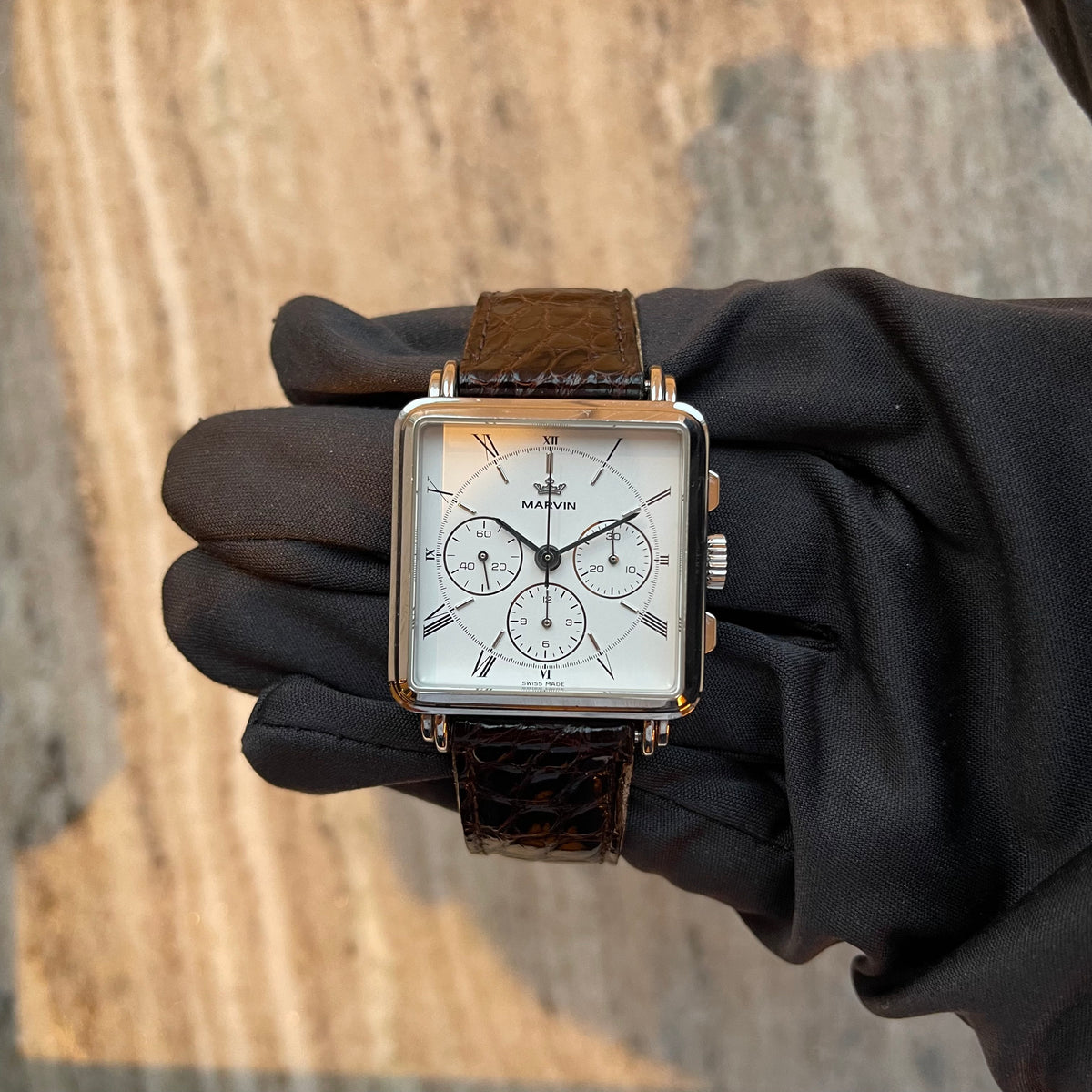 Marvin 1850 Jubilee Chronograph Tetra Limited Edition 400 pieces / sehr guter Zustand (ca. 2000) - Juwelier Spliedt