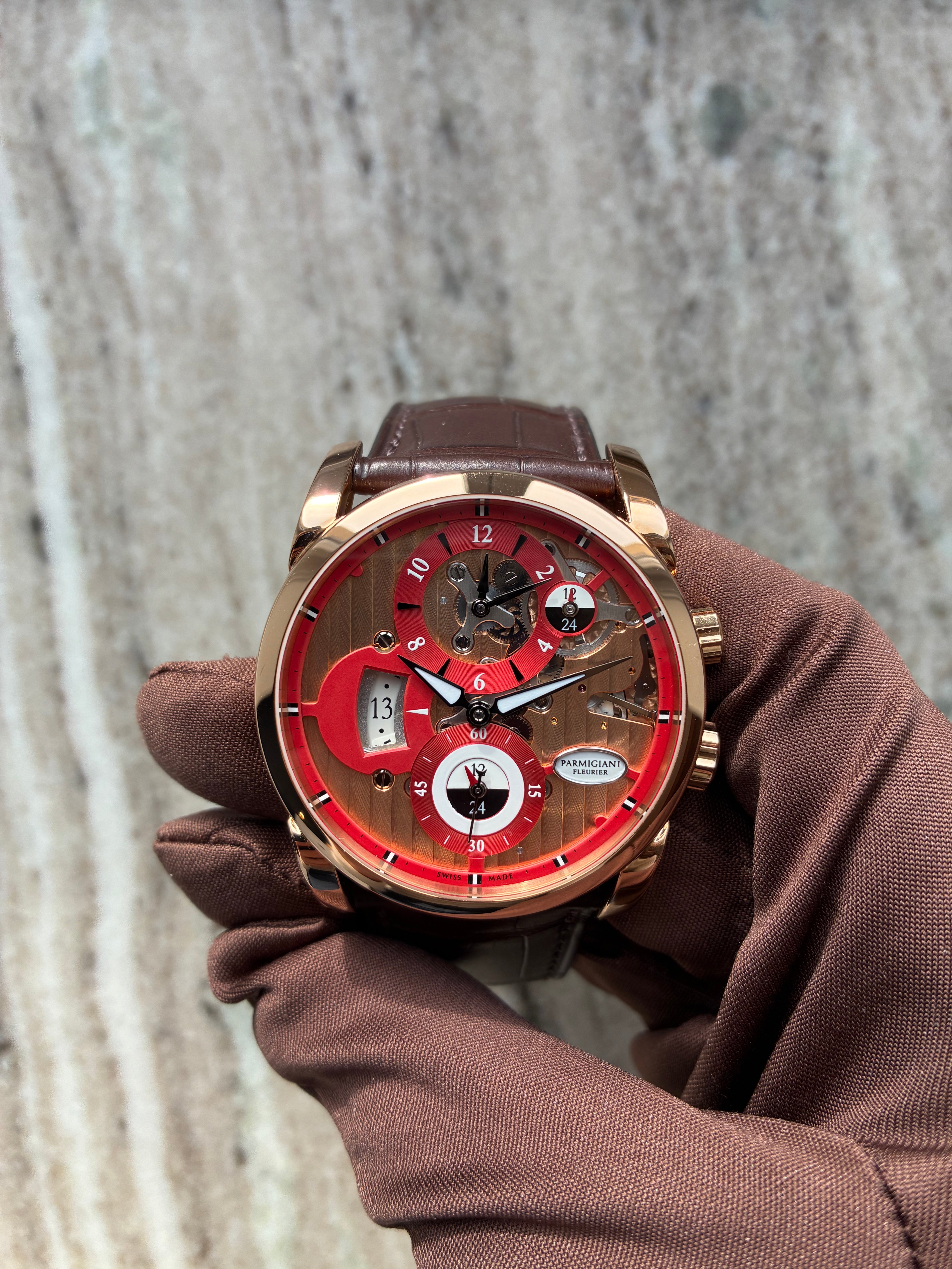 Parmigiani Fleurier Tonda 42 Hemispheres Roségold - Einzelstück - Service 2024 (2012)