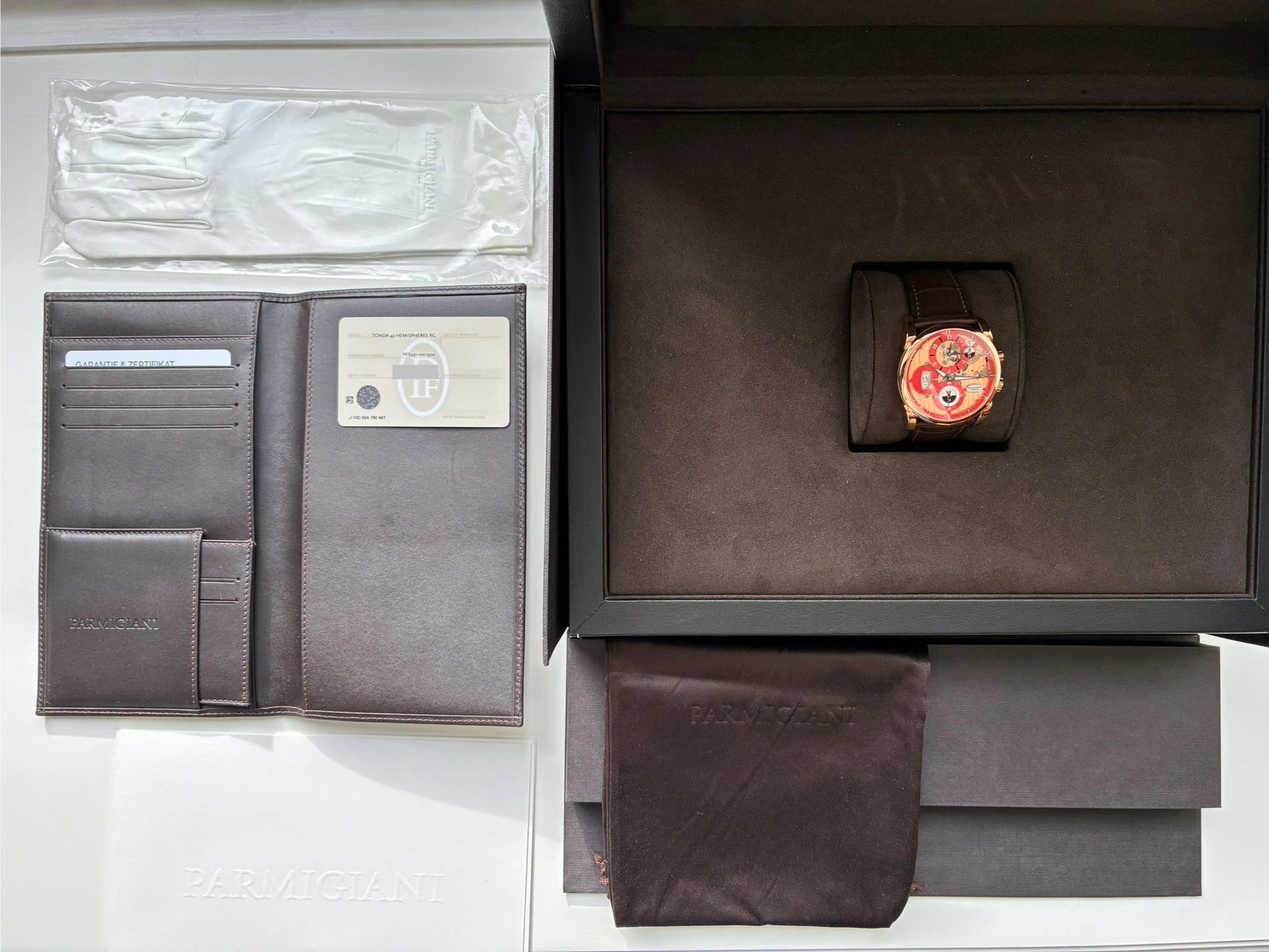 Parmigiani Fleurier Tonda 42 Hemispheres Roségold - Einzelstück - Service 2024 (2012)