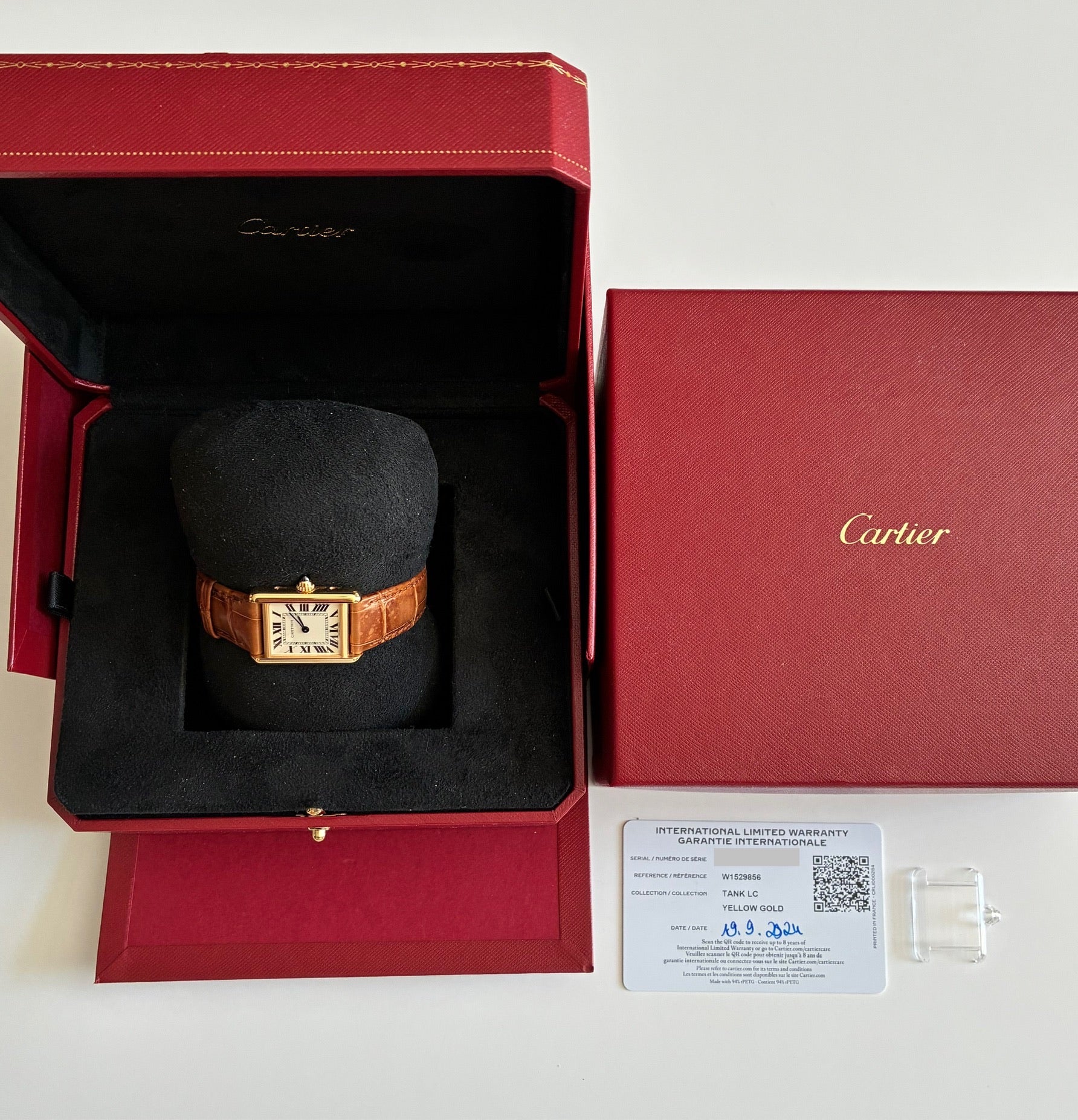 Cartier Tank Française / Set with Gemstones / Full Set / 2021