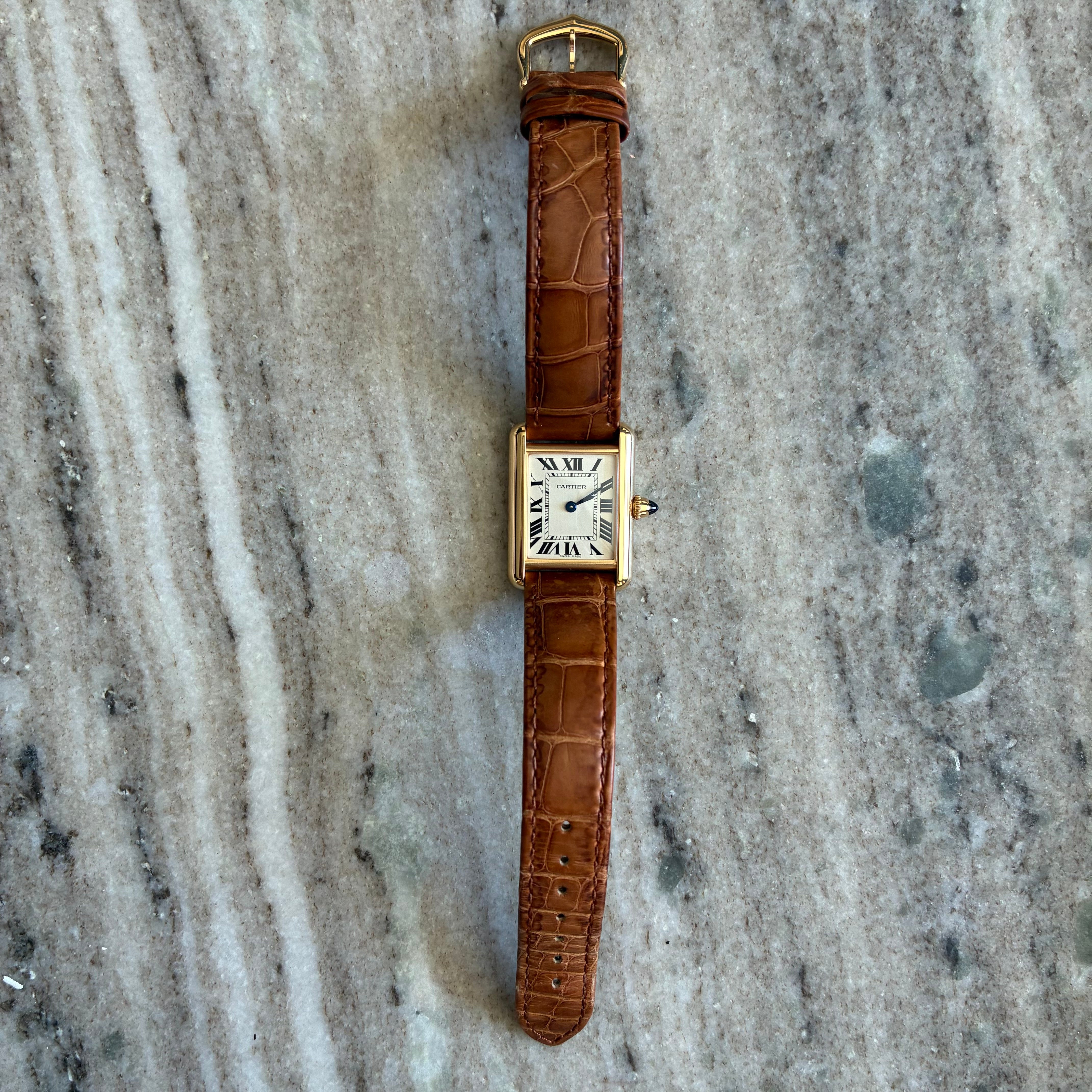 Cartier Tank Française / Set with Gemstones / Full Set / 2021