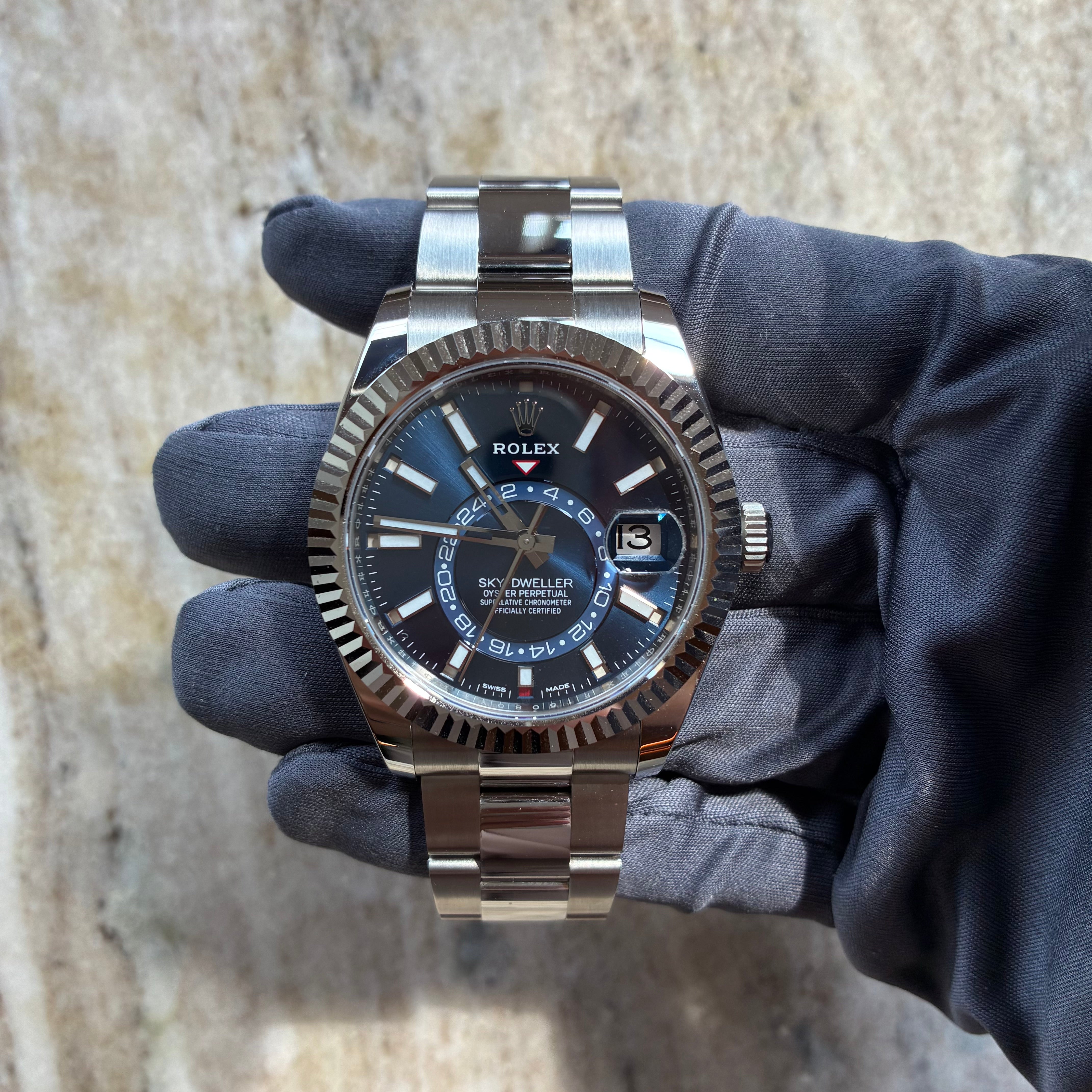 Sky-Dweller / Steel / blue dial / very good condition (2018)