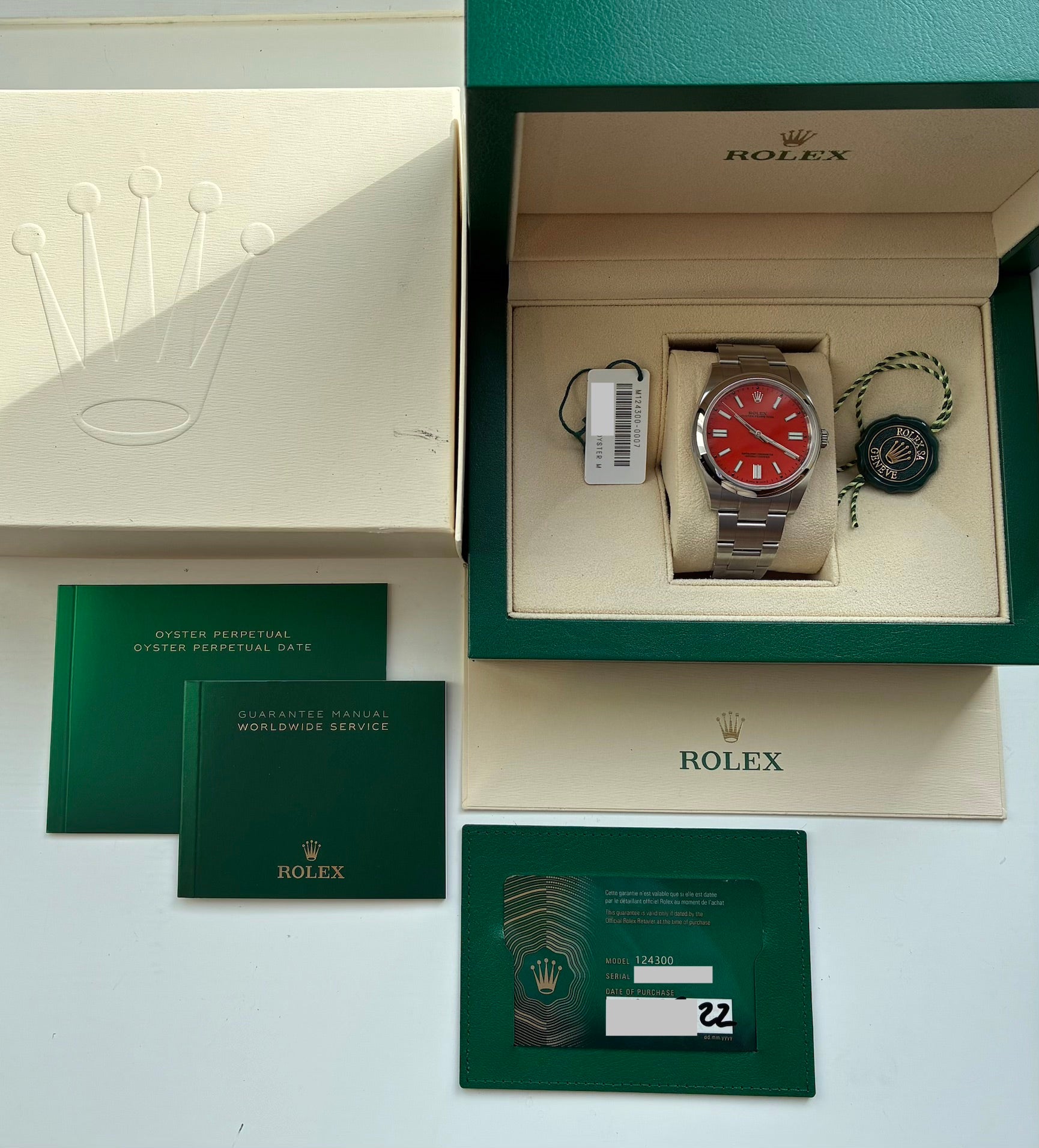 Oyster Perpetual 41 Coral Red / ungetragen / Full Set (2022)