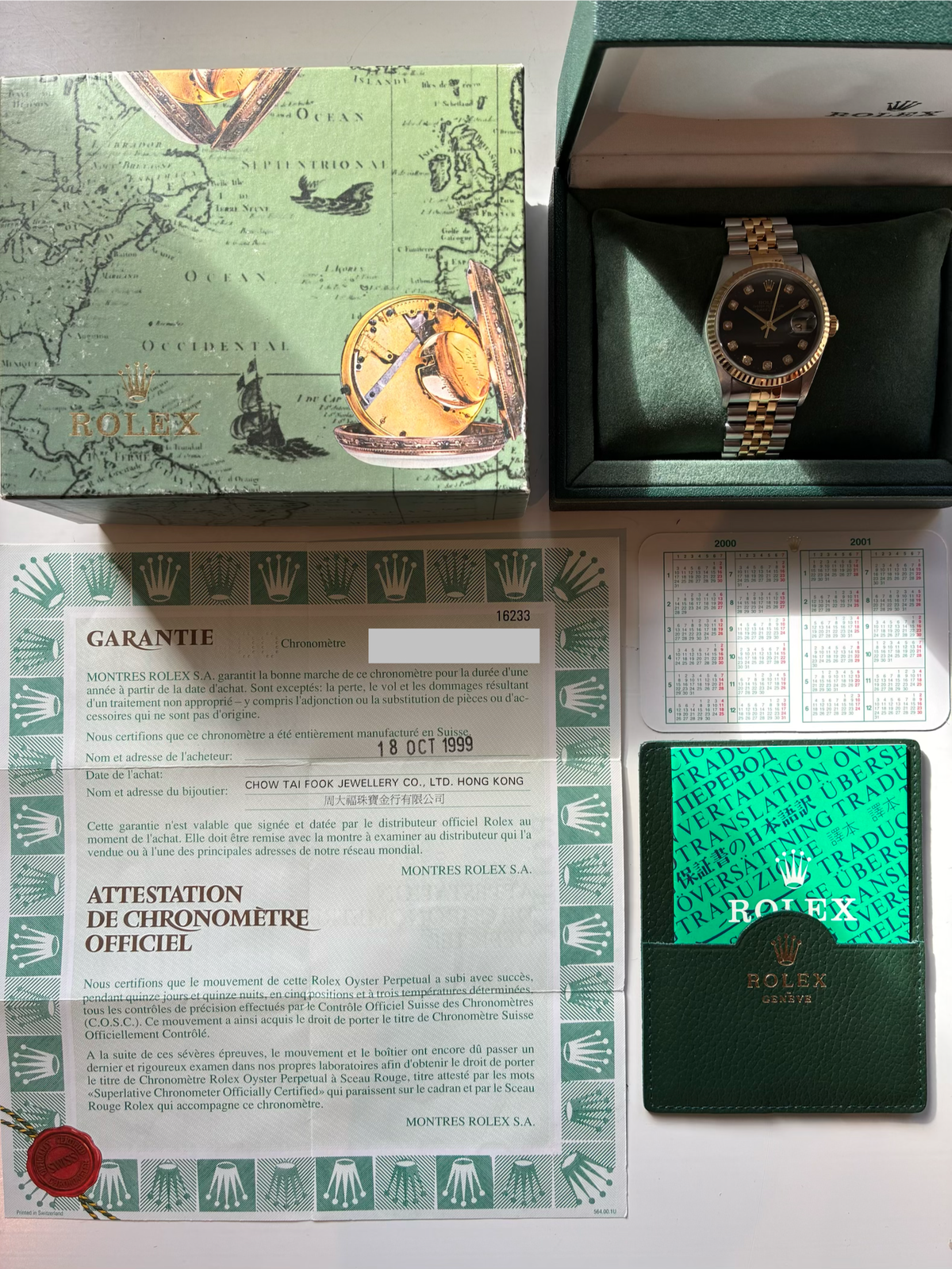 Datejust 36 Bicolor / Stahl/Gelbgold / schwarzes Zifferblatt (1999) - Juwelier Spliedt
