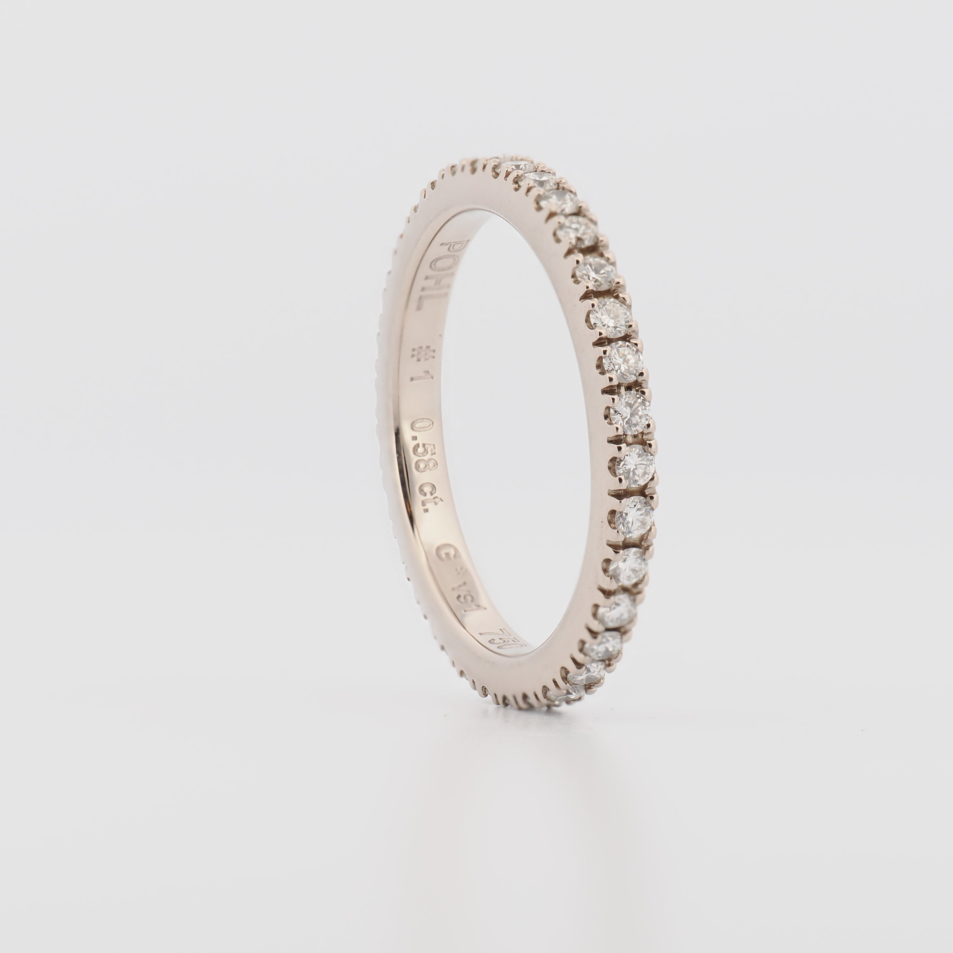 Memoire Ring #1 in Weißgold mit Brillanten