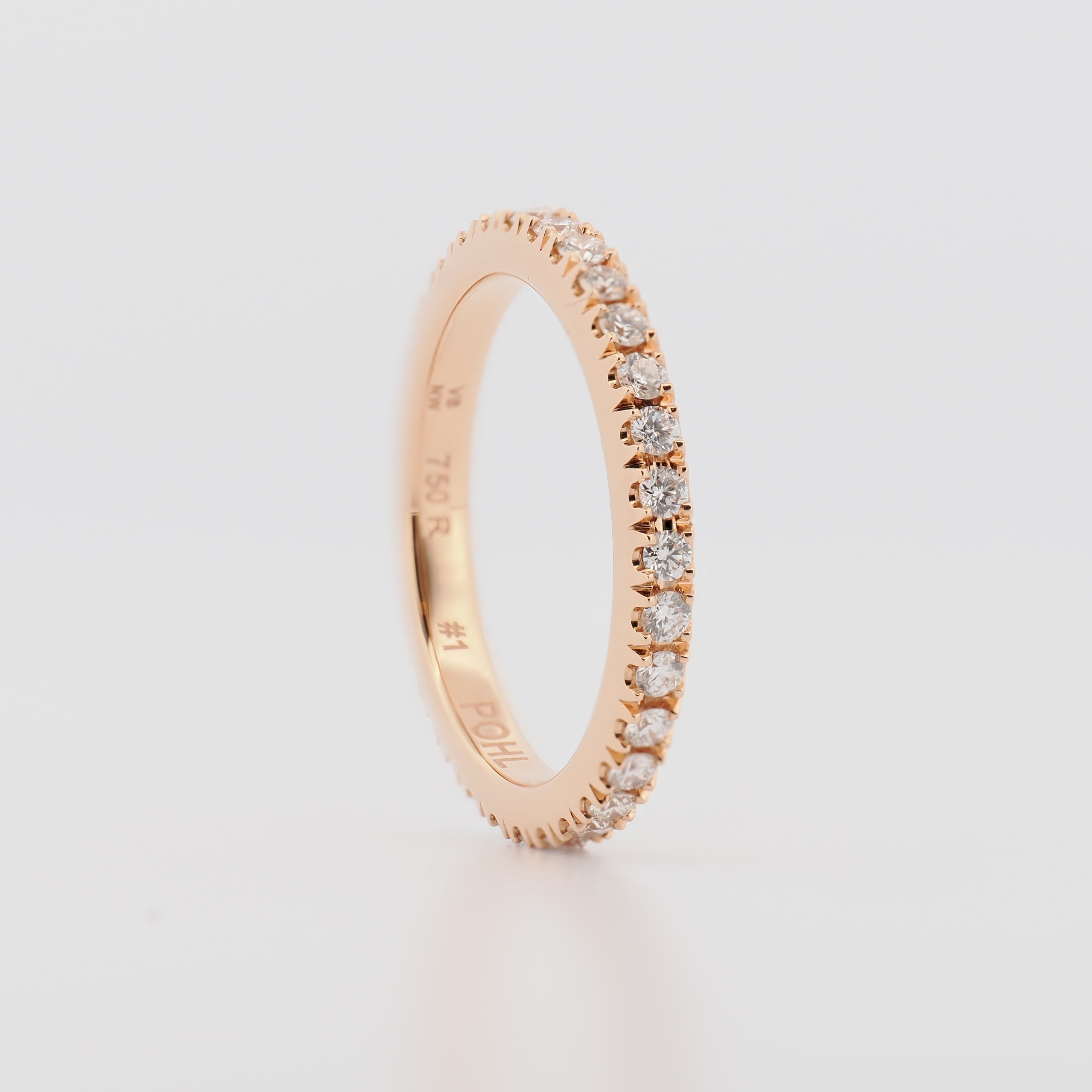 Memoire Ring #1 in Roségold mit Brillanten