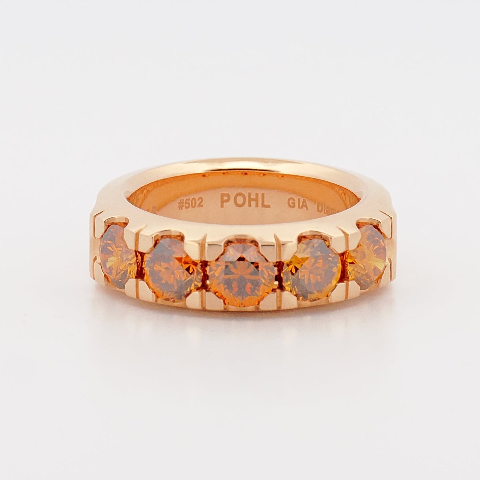 Ring Roségold mit Orange Fancy Diamonds (2024)