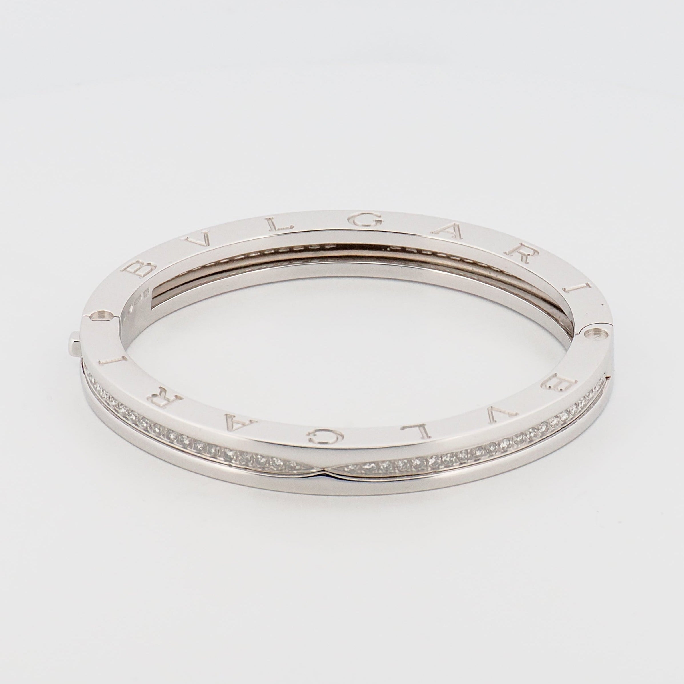 B.zero1 Armreif mit Diamanten in 750 Weißgold