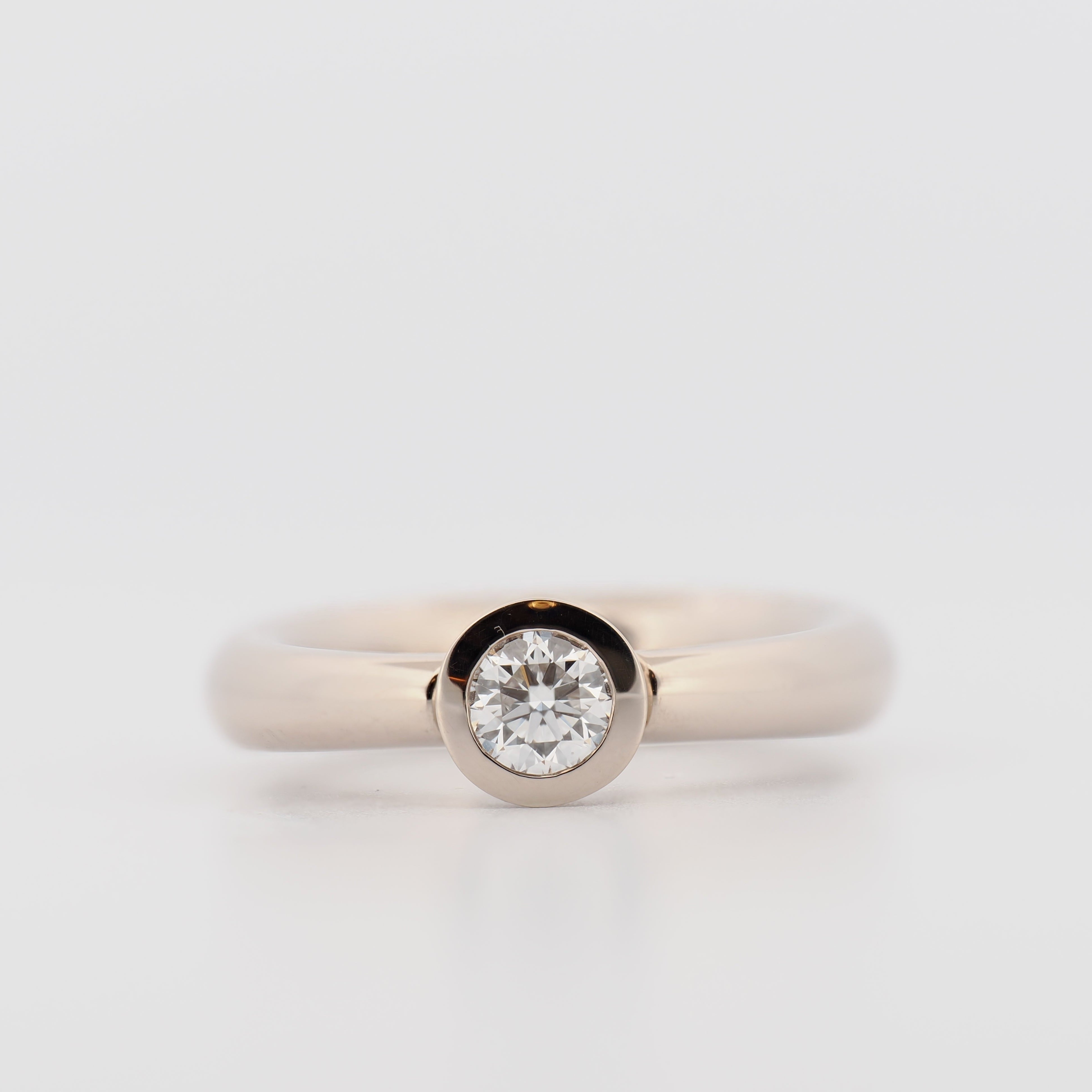 Ring mit Brillant in Weißgold