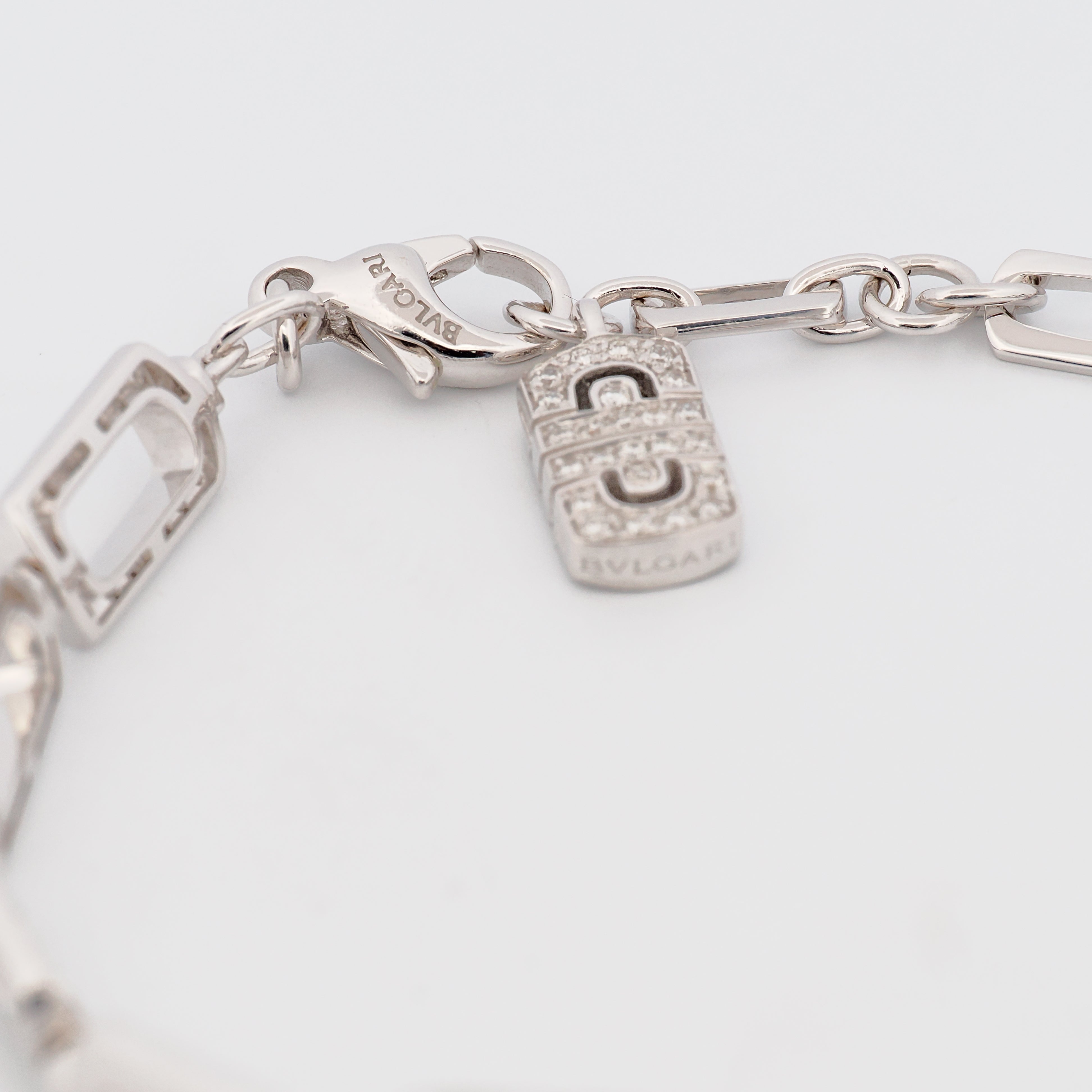 Parentesi Armband in 750 Weißgold und Diamanten