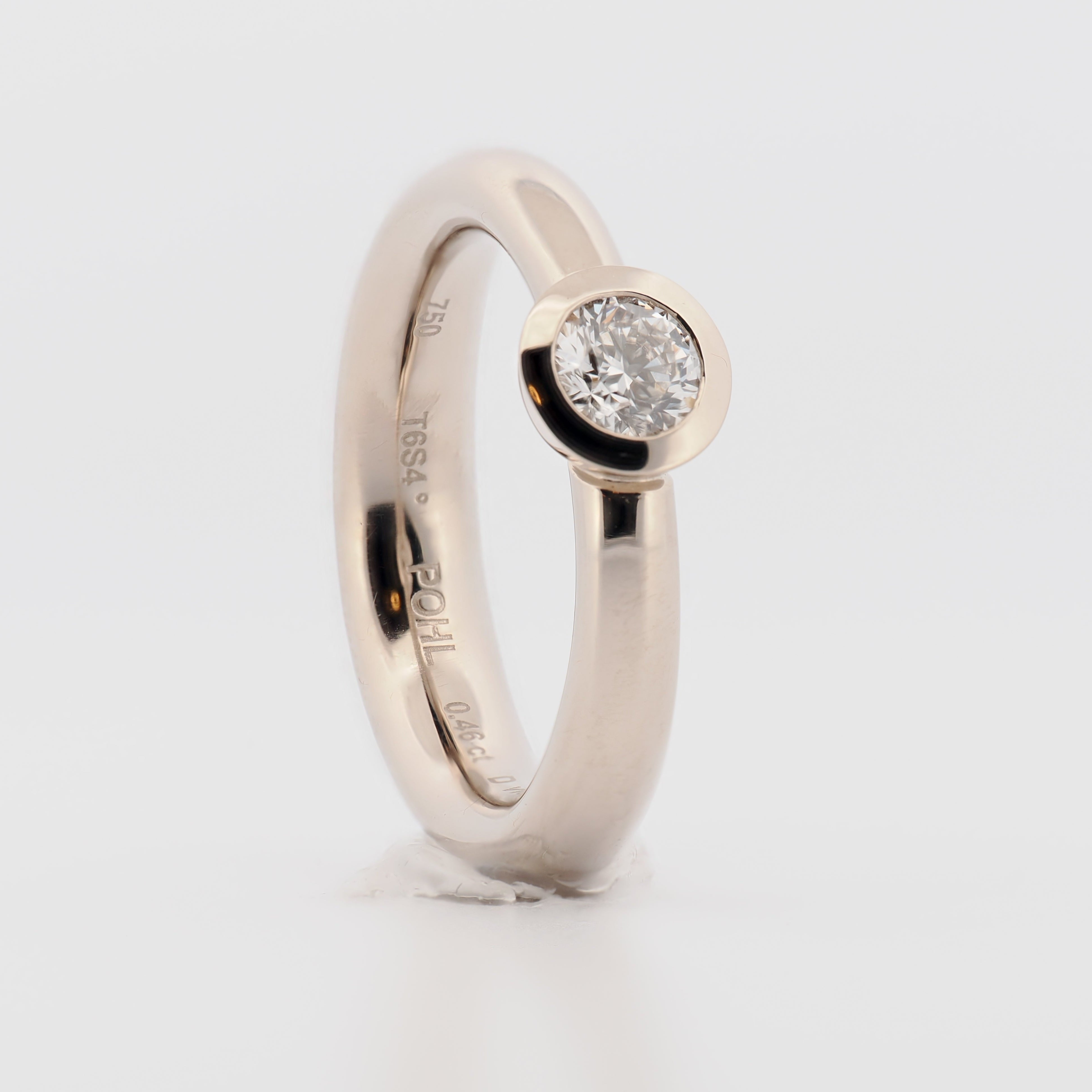 Ring mit Brillant in Weißgold