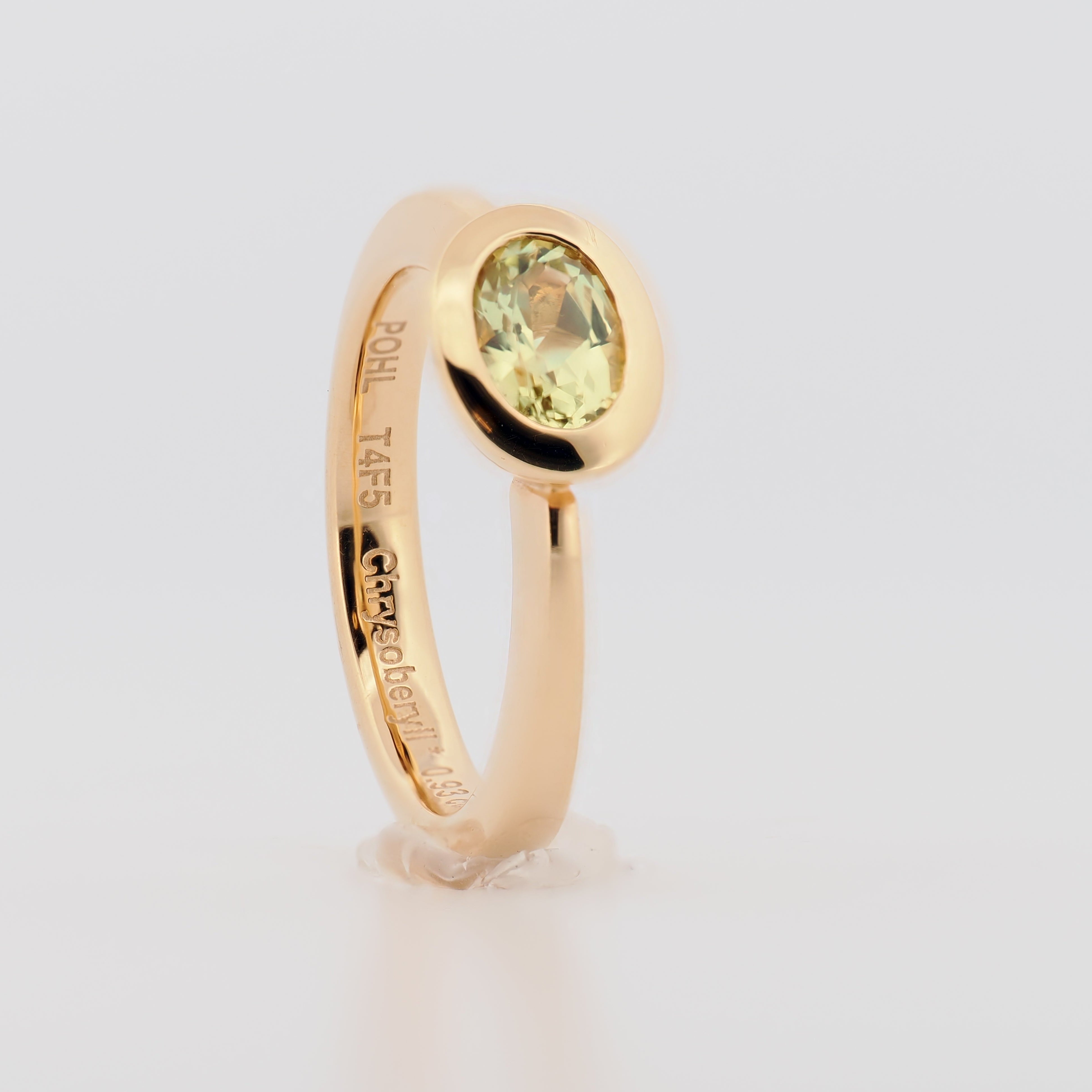 Ring mit Chrysoberyll in Roségold