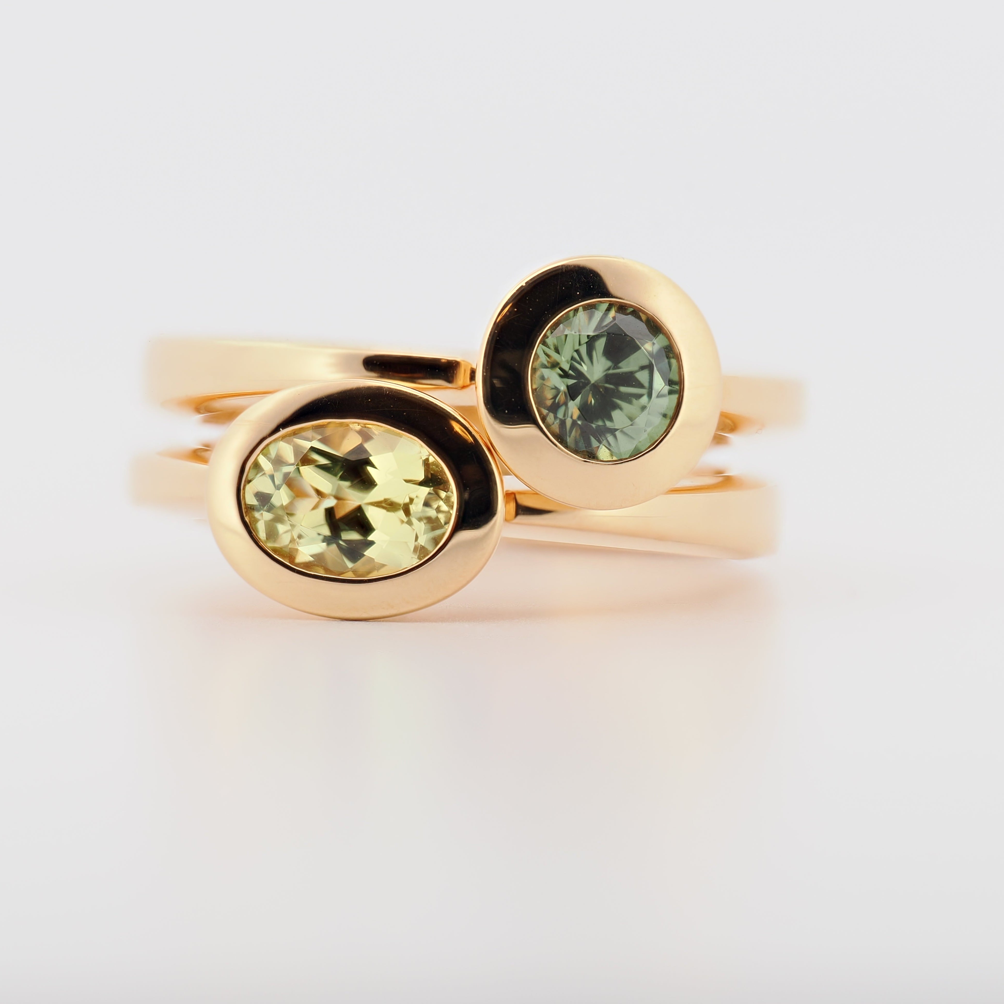 Ring mit Chrysoberyll in Roségold