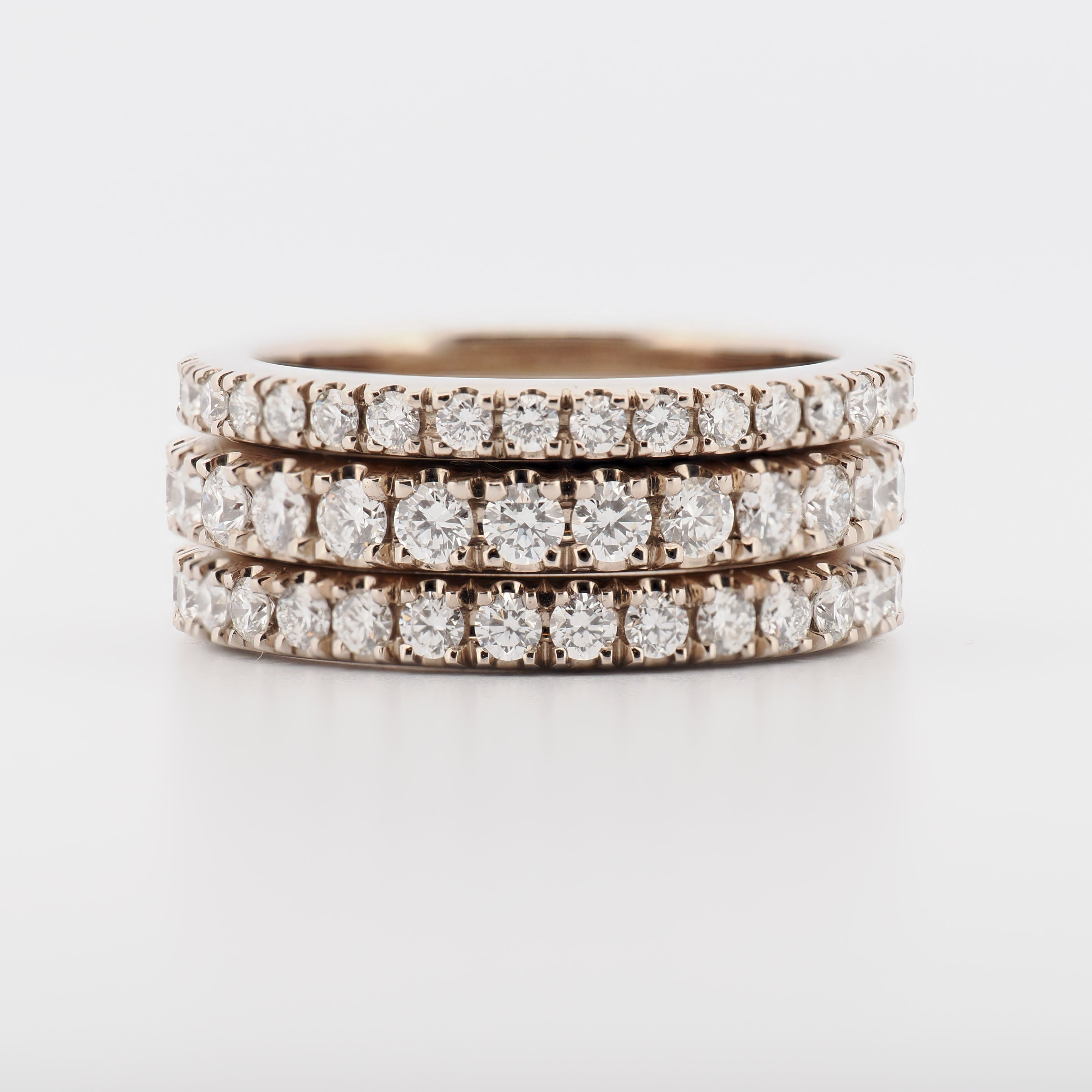 Memoire Ring #2 in Weißgold mit Brillanten