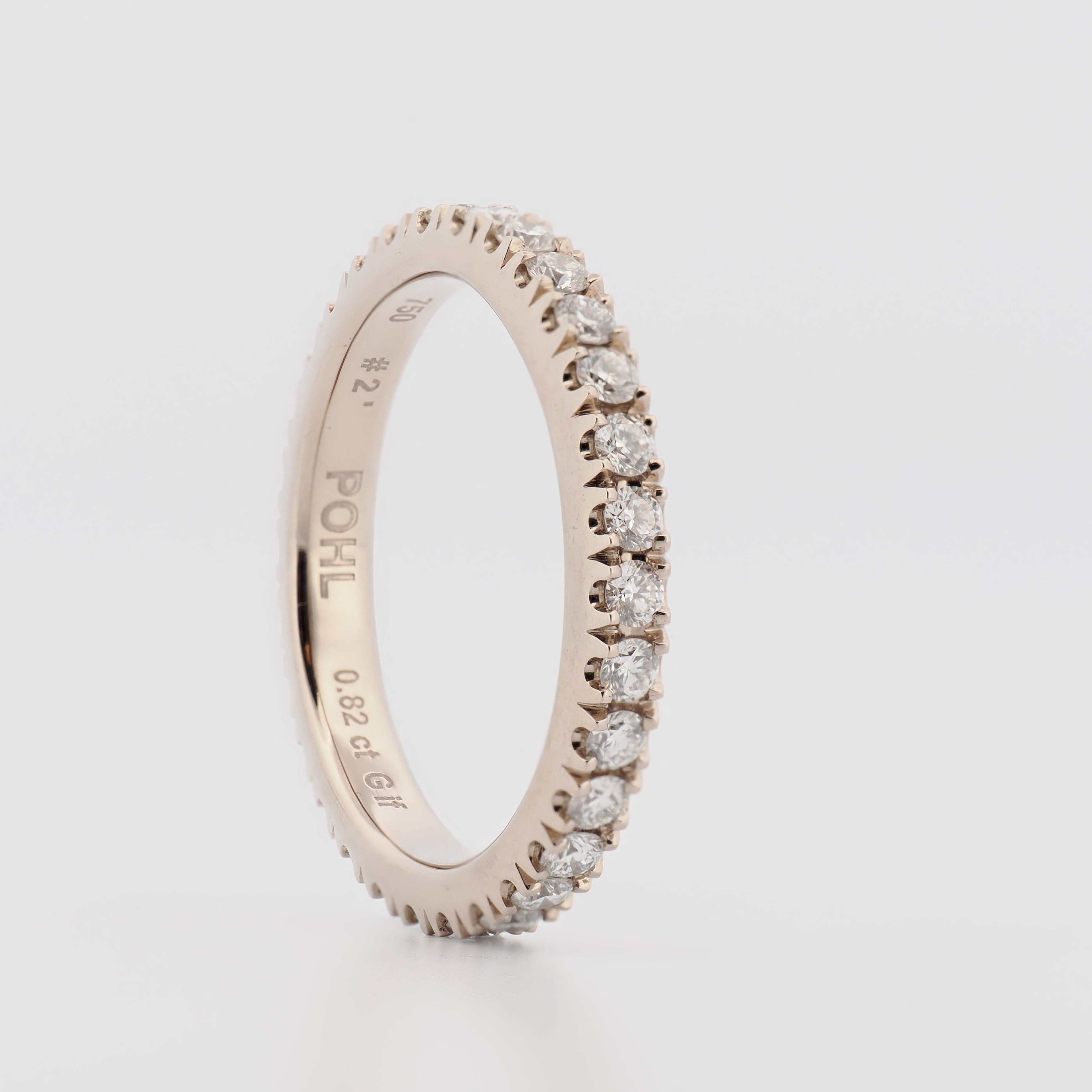 Memoire Ring #2 in Weißgold mit Brillanten