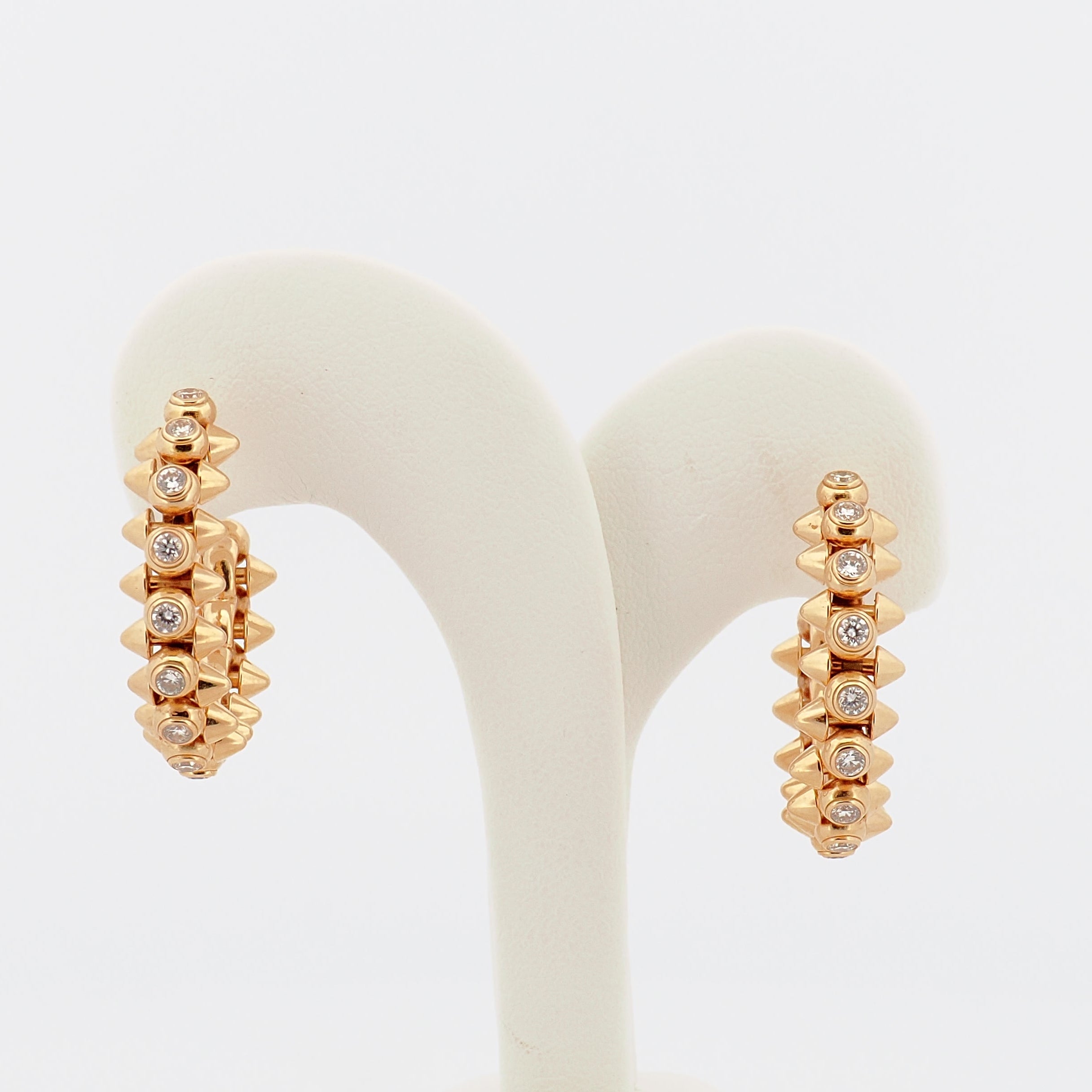 Clash de Cartier Creolen, 18K Gelbgold mit Diamanten (Gr.M)