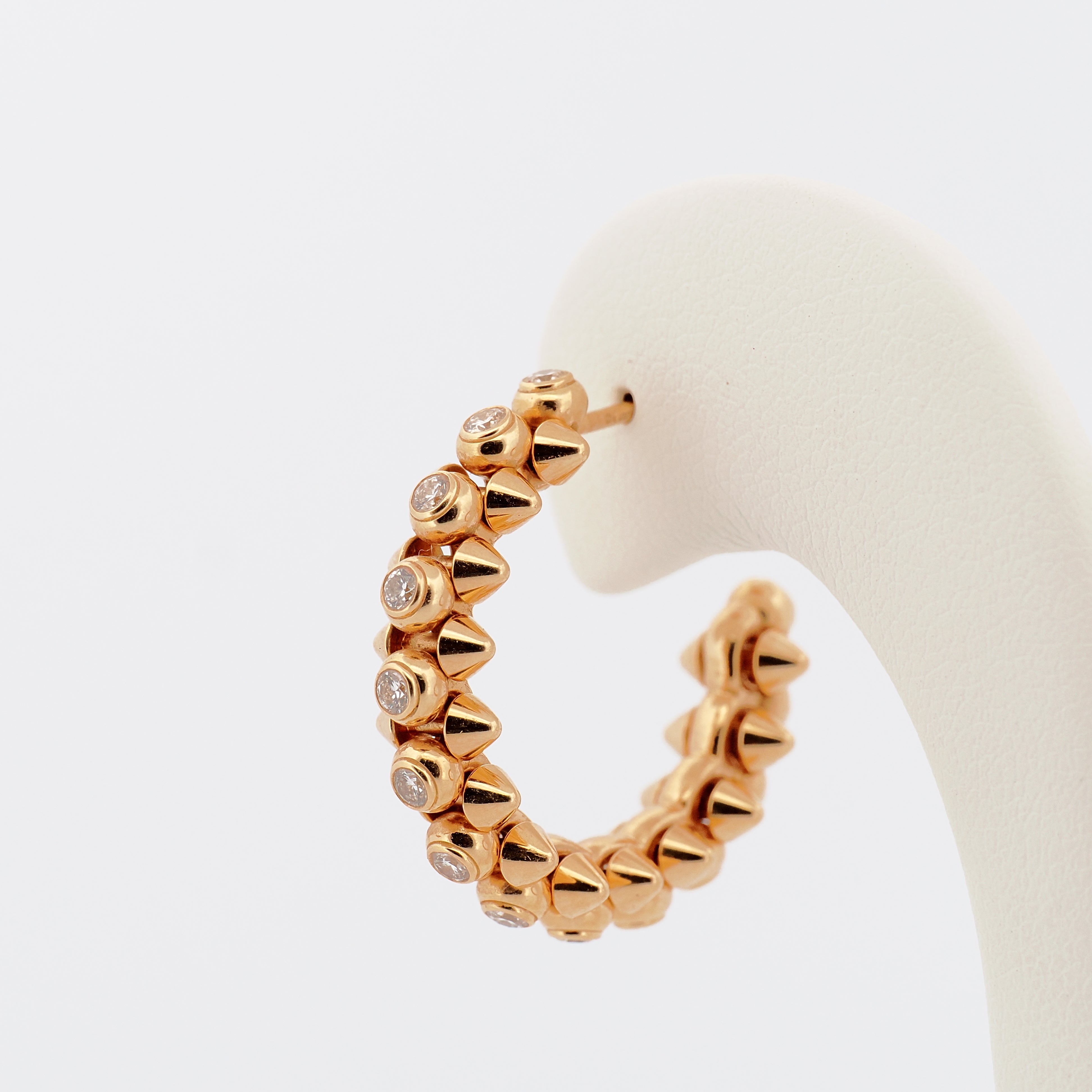 Clash de Cartier Creolen, 18K Gelbgold mit Diamanten (Gr.M)