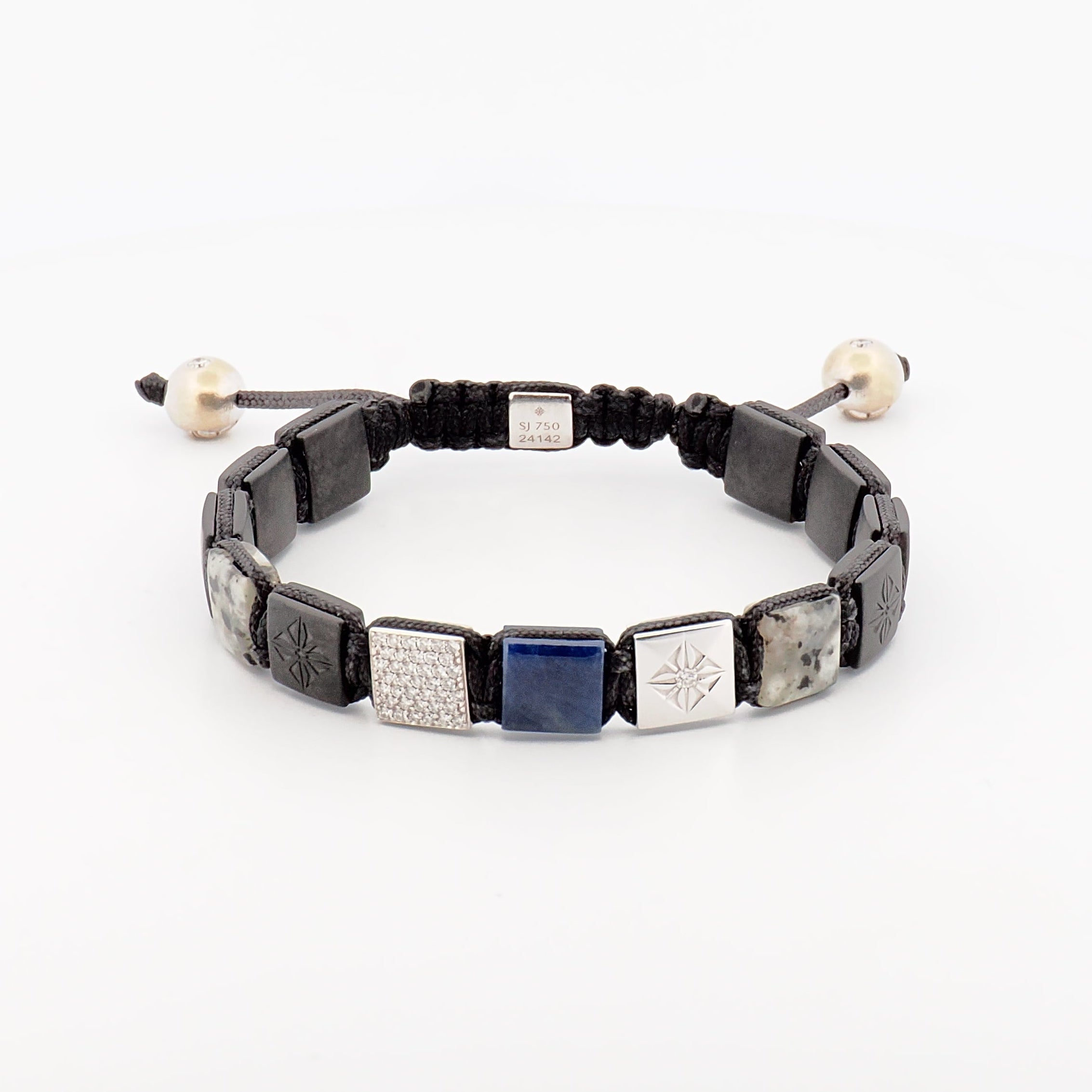 Shamballa Armband aus 18 K Weißgold