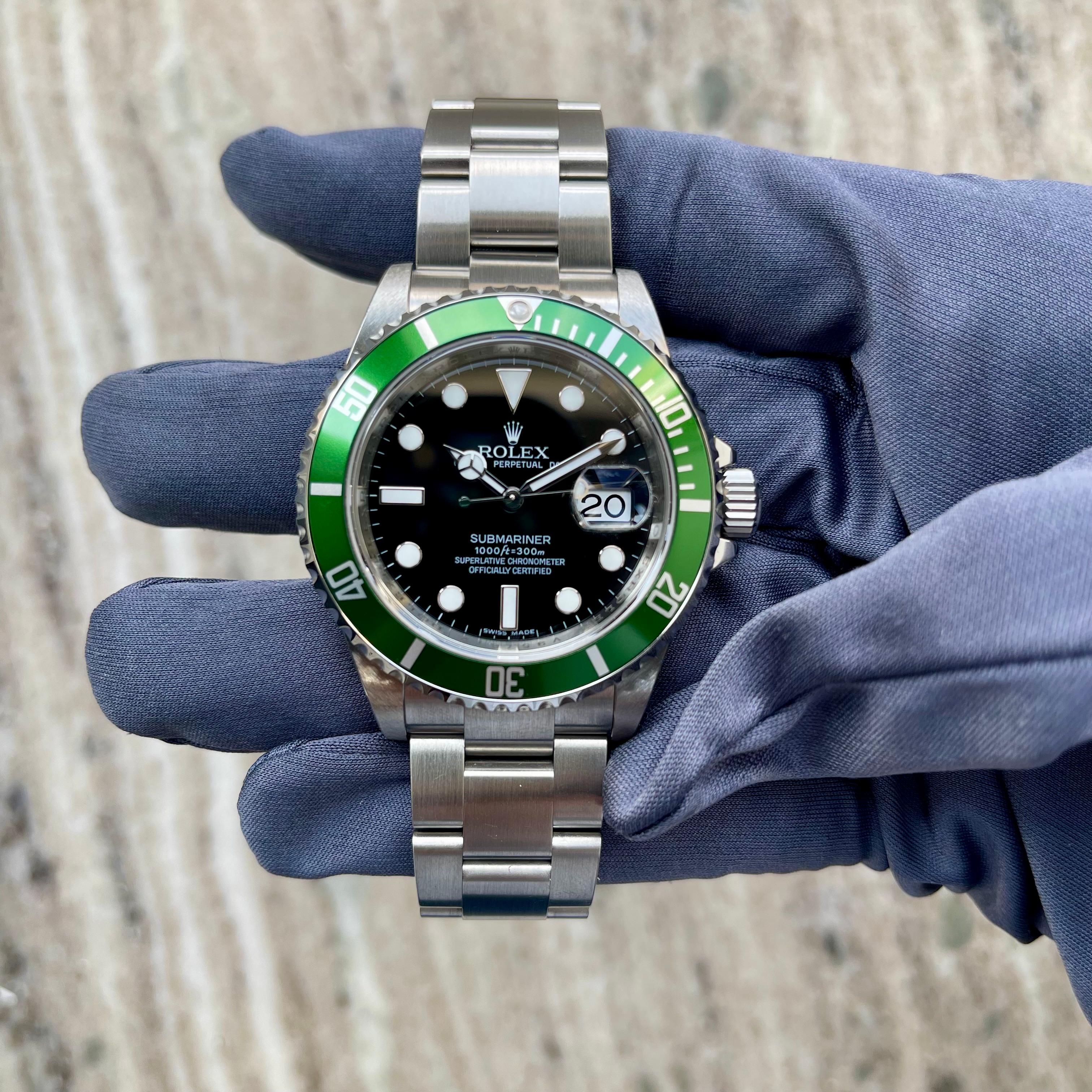 "Kermit" Submariner Date FULL STICKER LIKE NEW(2013)