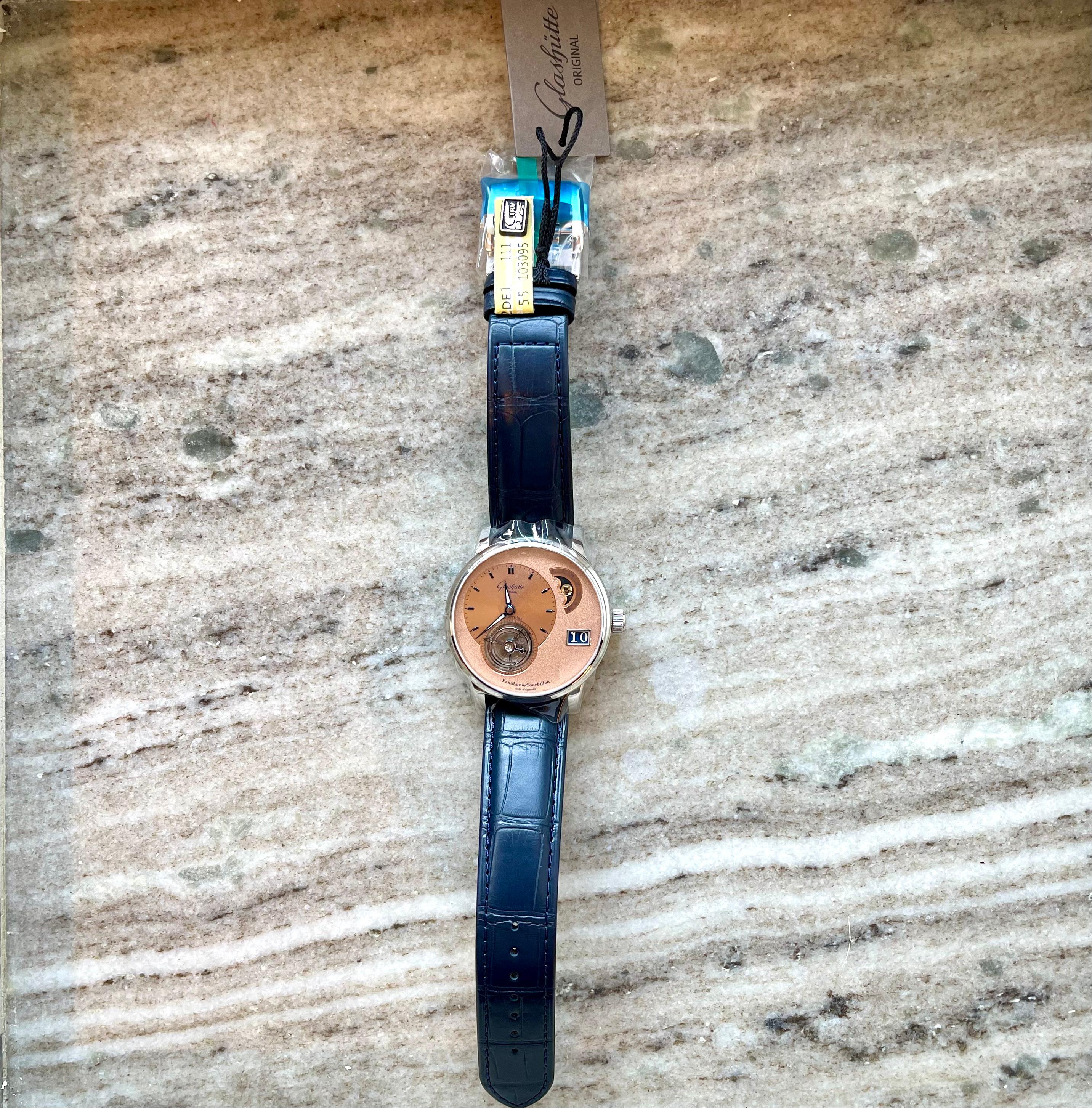 PanoMatic Tourbillon Platin / Limited Edition / Alligatorband / neu (2025)