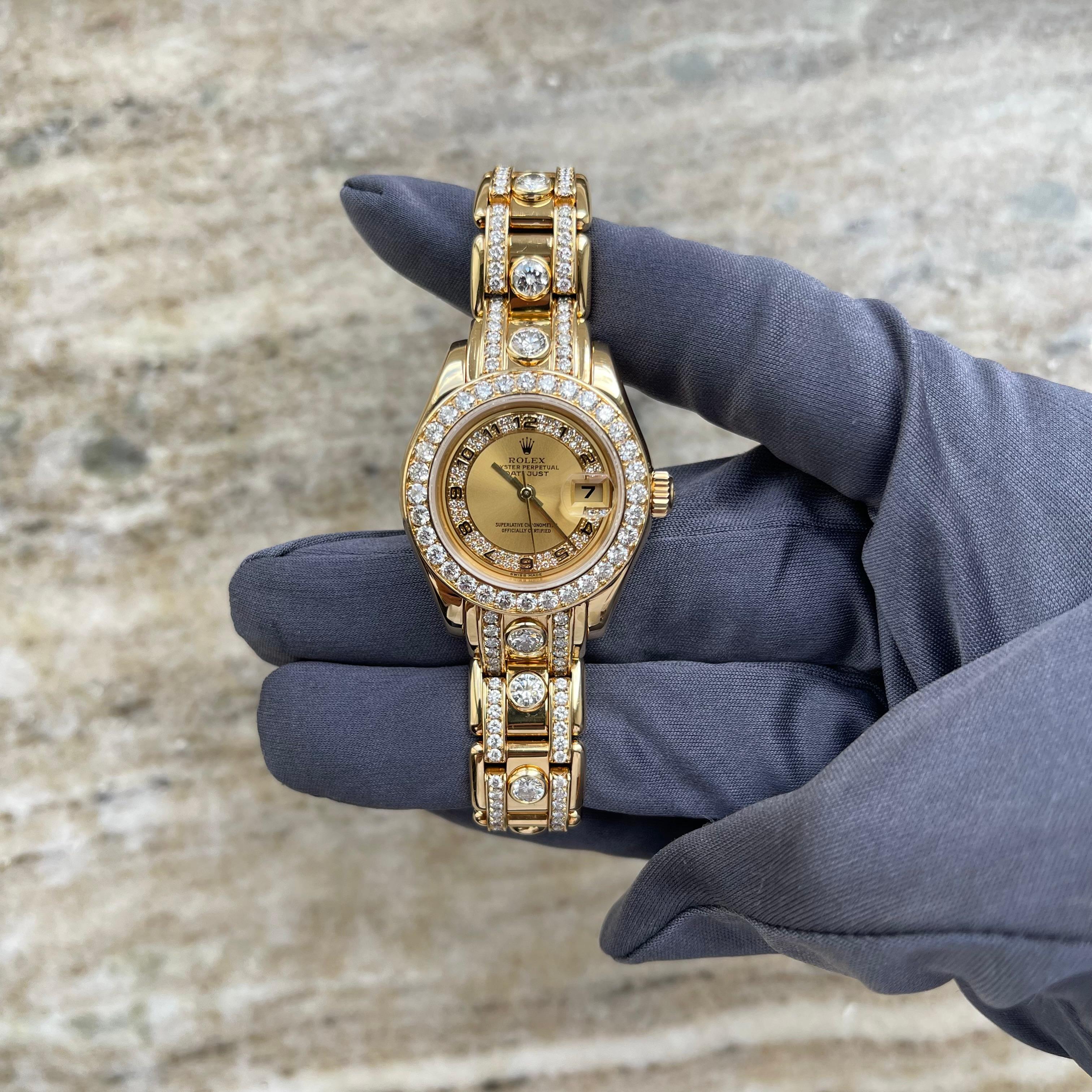 Lady Datejust 29 / Pearlmaster mit Diamant Besatz / Service 2021 / Top Set (2000)