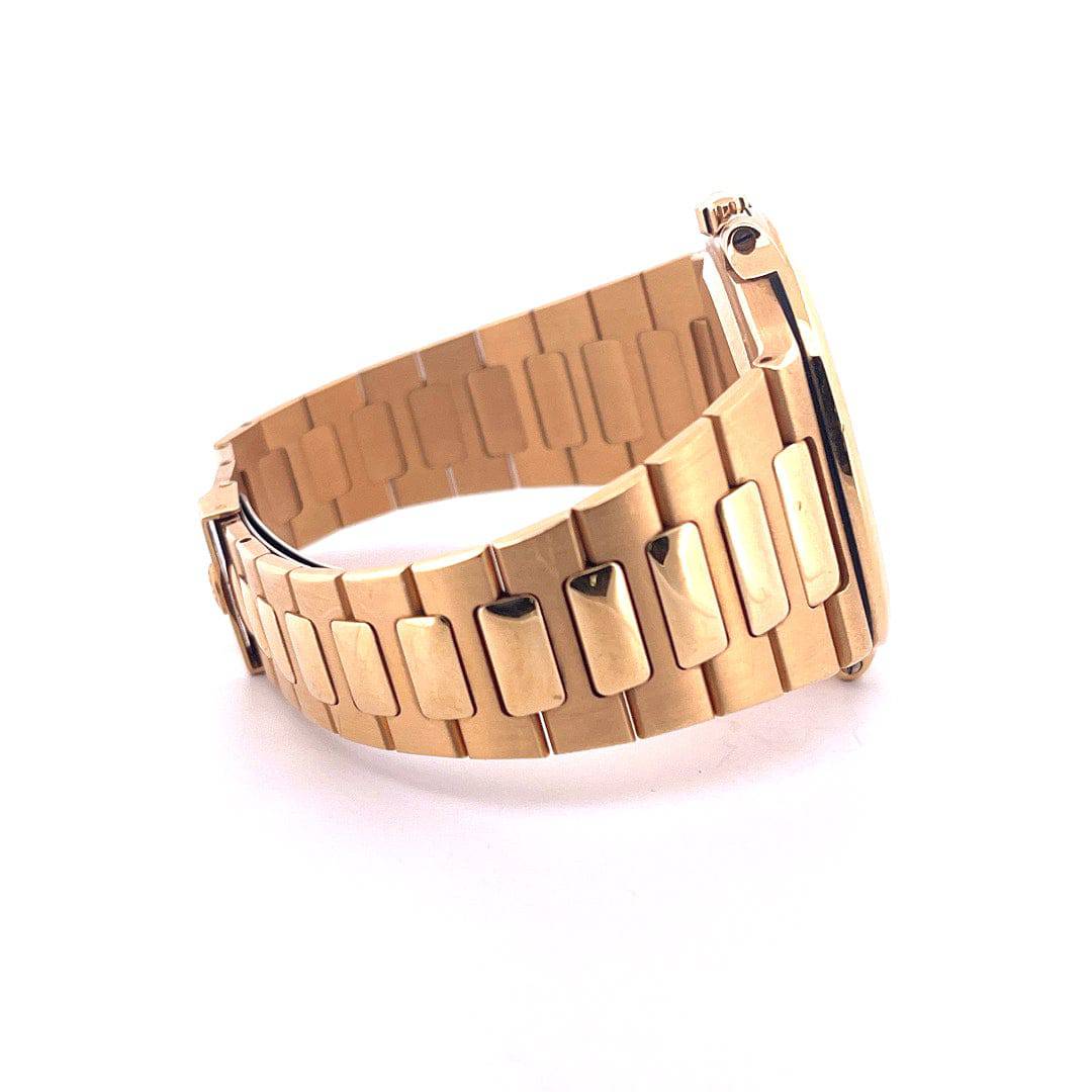 Patek Philippe Nautilus Jumbo Tritium aus Gelbgold, Seitenansicht des Armbands