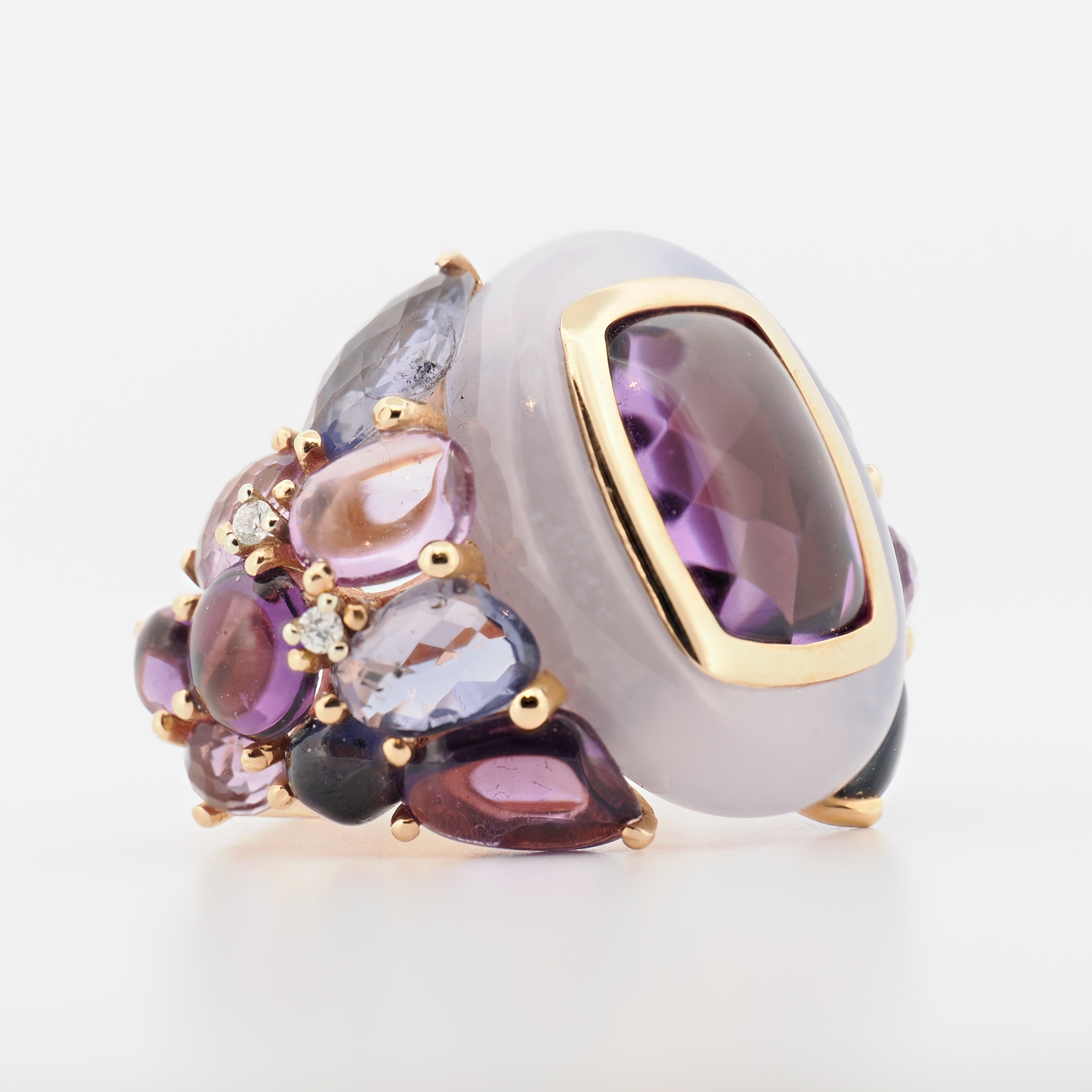 Antonini Porto Cervo Ring in Roségold mit Amethyst und Brillanten