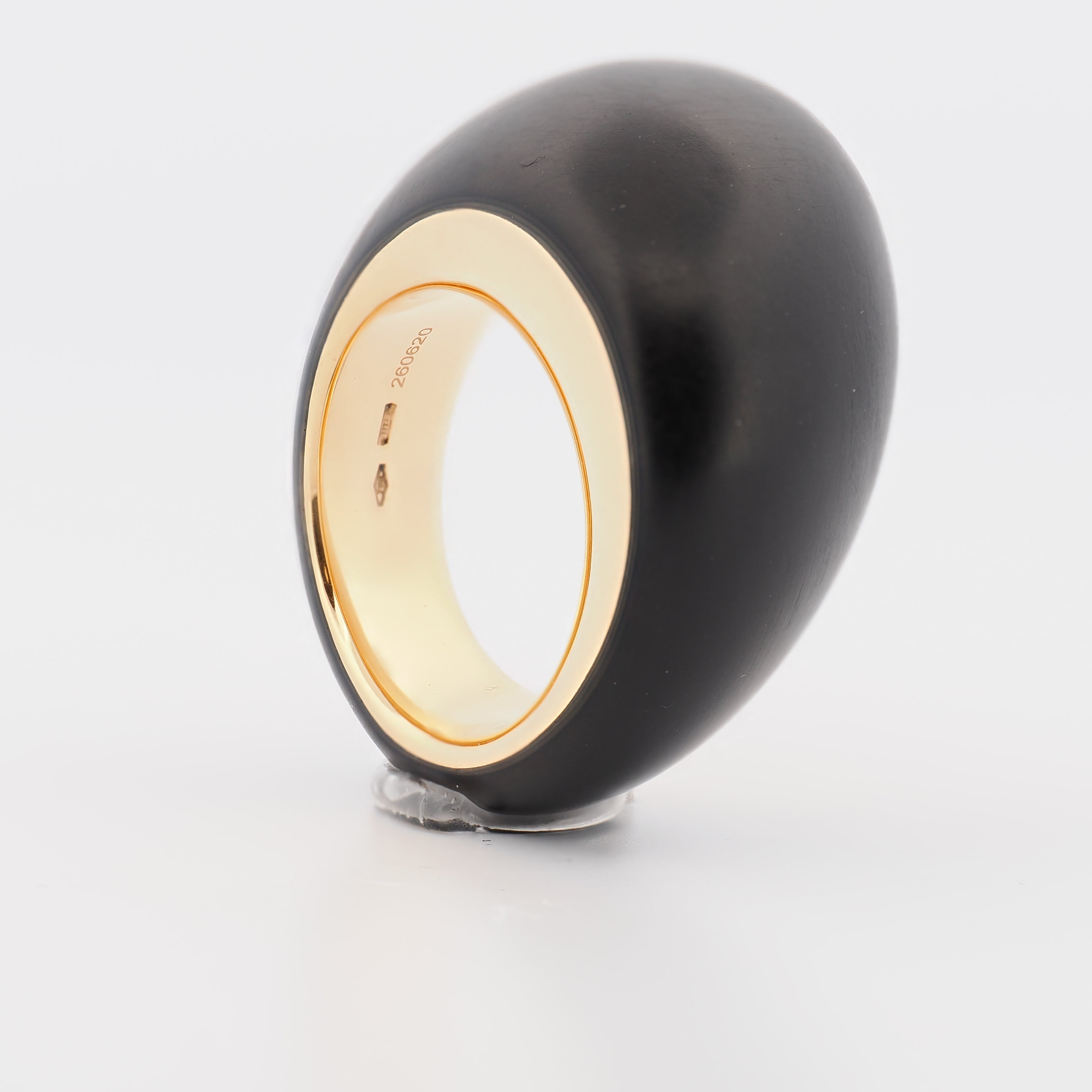 Ring Pirouette in Roségold und Jet