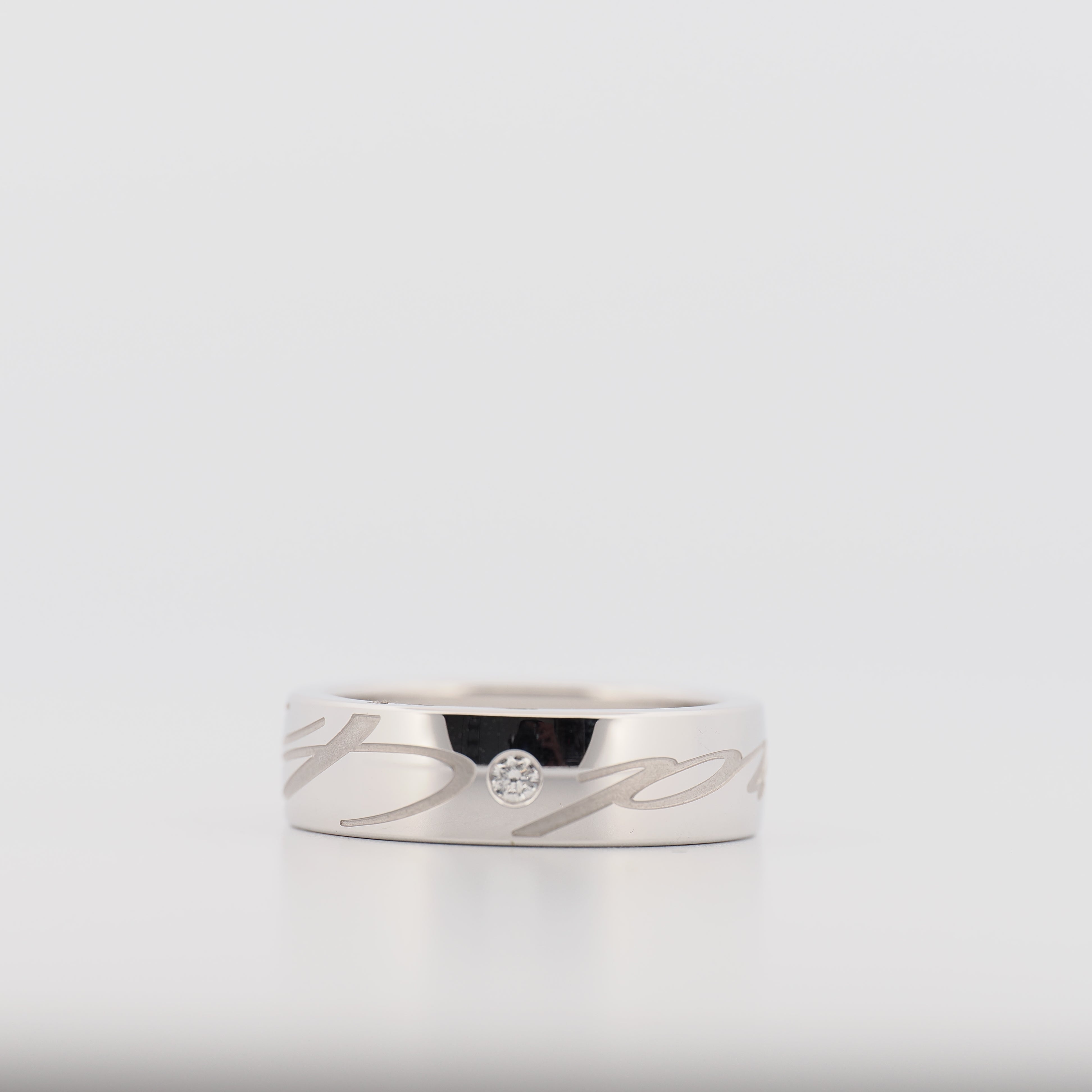 'Chopardissimo' ring in white gold with diamonds