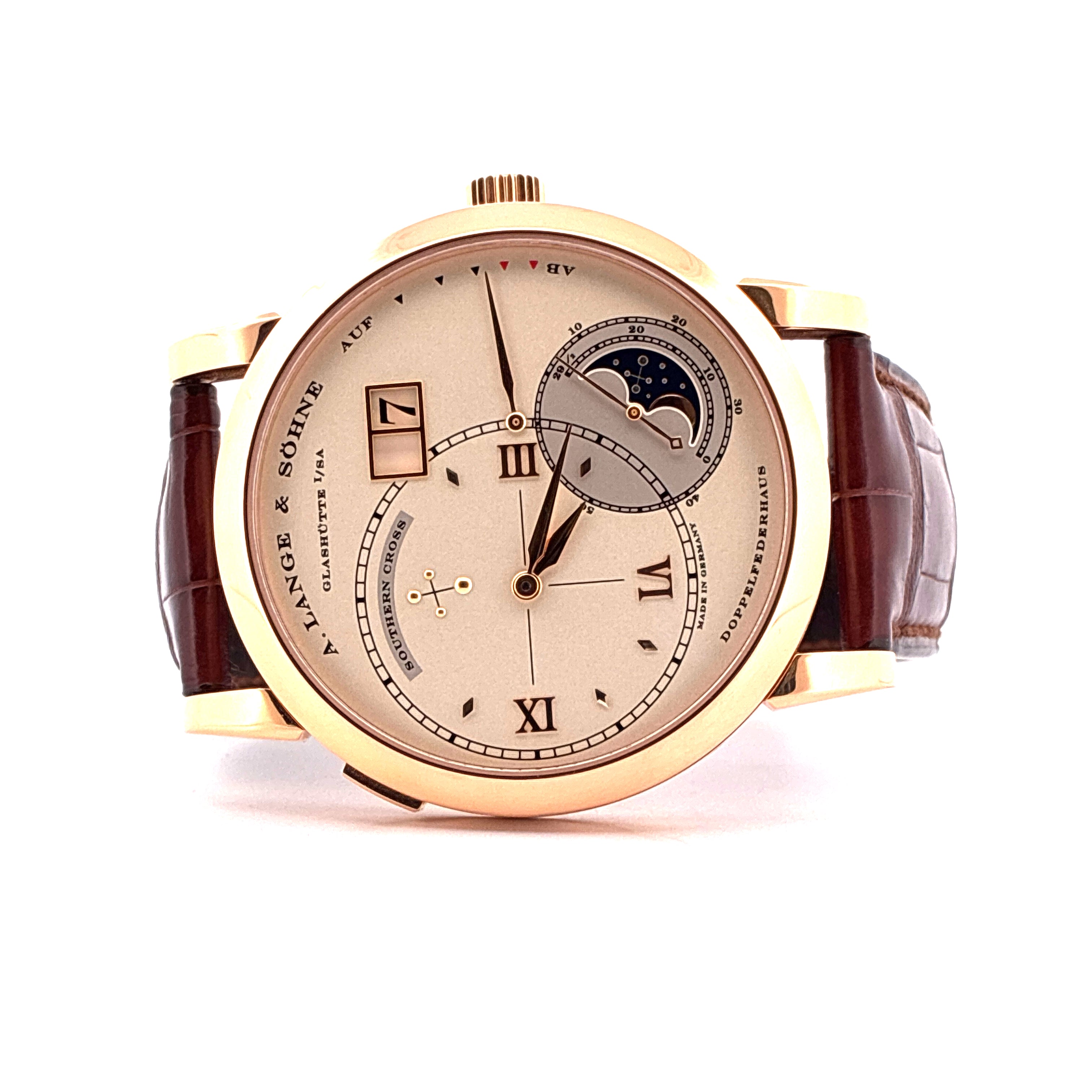A. Lange & Söhne - Grosse Lange 1 Luna Mundi Set Grand / Premium Set / On Stock / Roségold & Whitegold / 2nd Straps / Limited Edition 101 / on stock / Full-Set / 2004 - [product_sku]