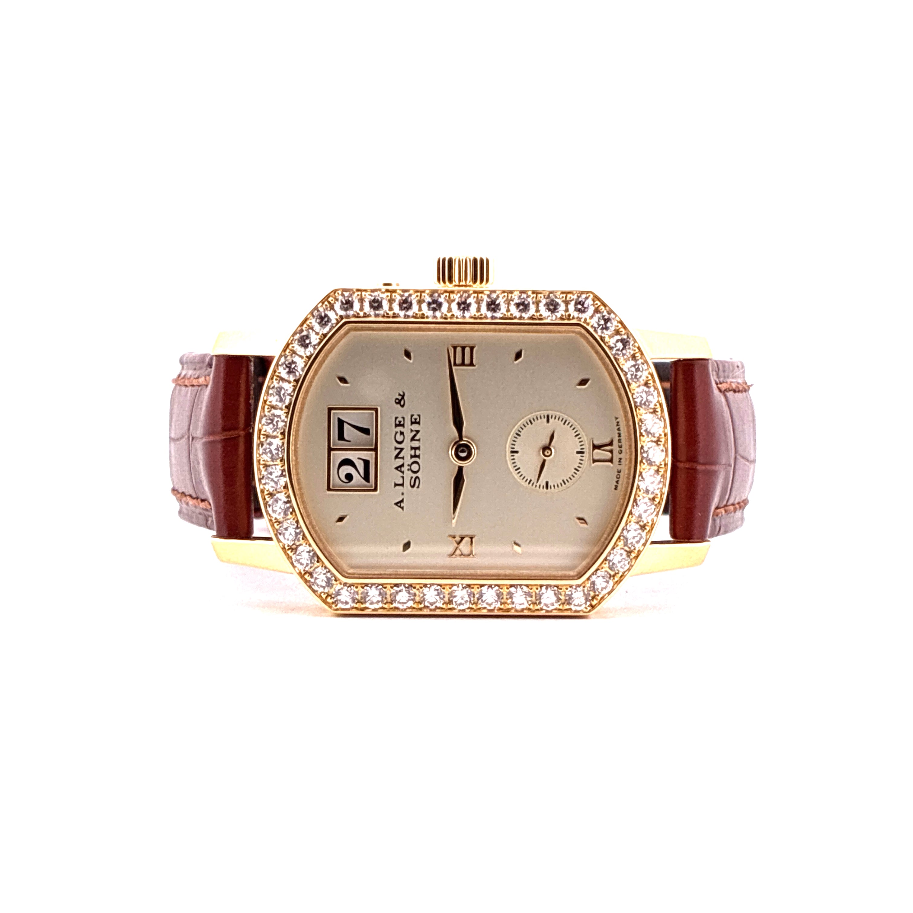 A. Lange & Söhne Arkade / very good condt. / Service 2026 / Factory Set Bezel / Yellow Gold Full-Set / 2007