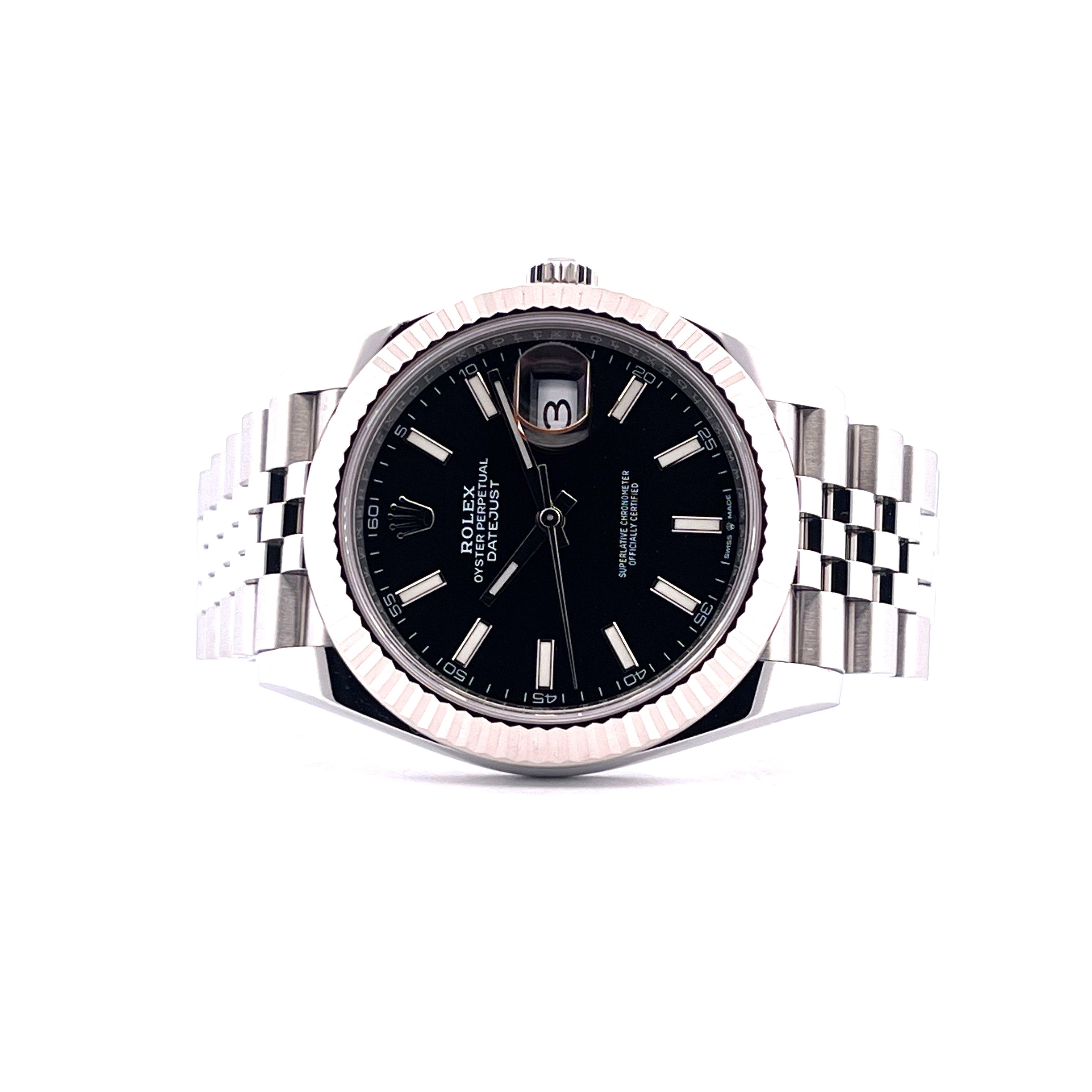 Rolex Datejust 41 Black Dial 126334 Jubilee / Full Set / -2021-