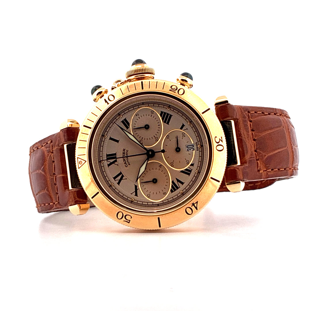 Cartier - Pasha Chronograph Gelbgold (1999) - [product_sku]