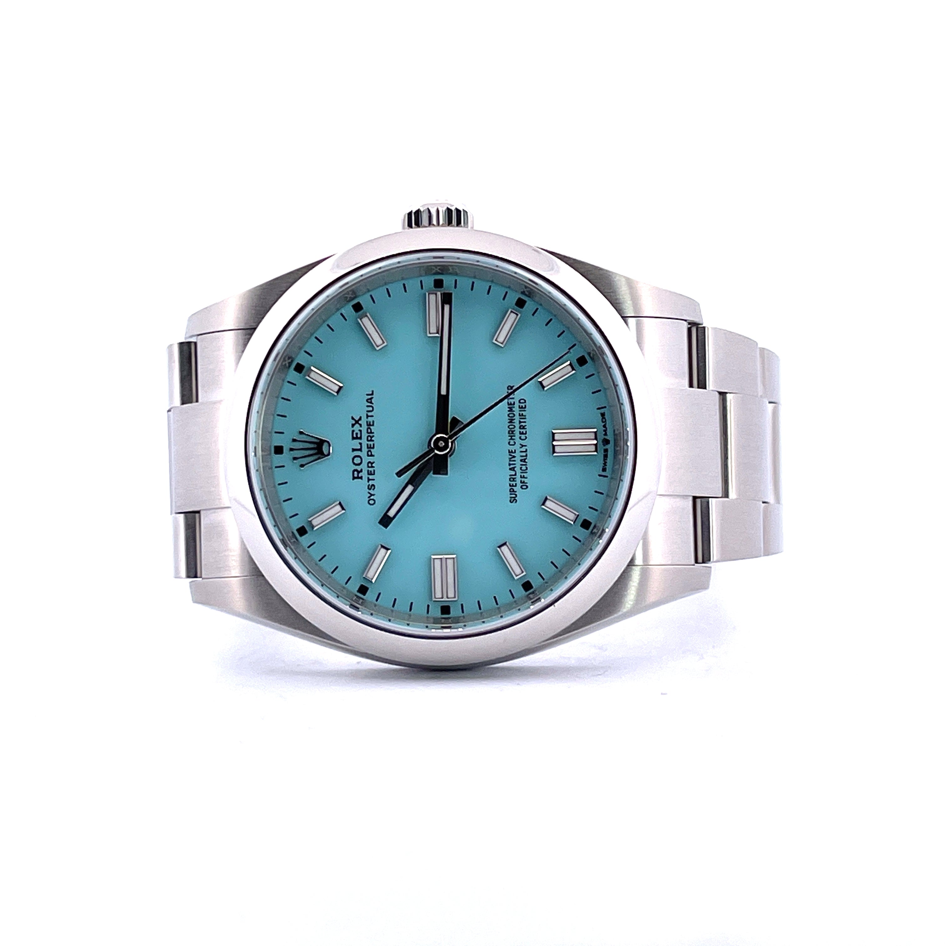 Rolex - Rolex Oyster Perpetual 36 Tiffany Tourquise (unworn / 2024) - Juwelier Spliedt