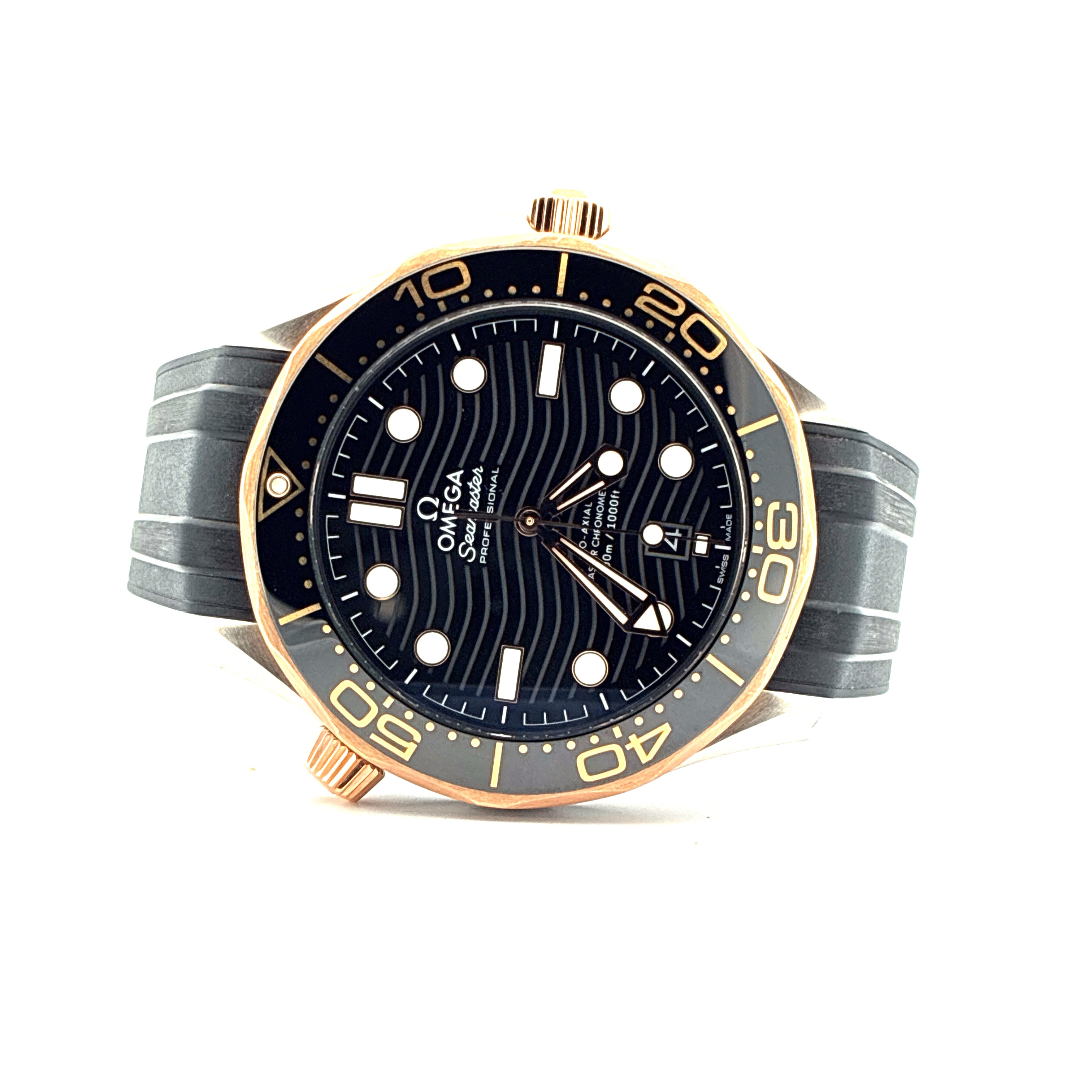 Seamaster Diver 300 M Bicolor / Rubberstrap / Second strap / Pinbuckle + Folding clasp Full-Set / 2023