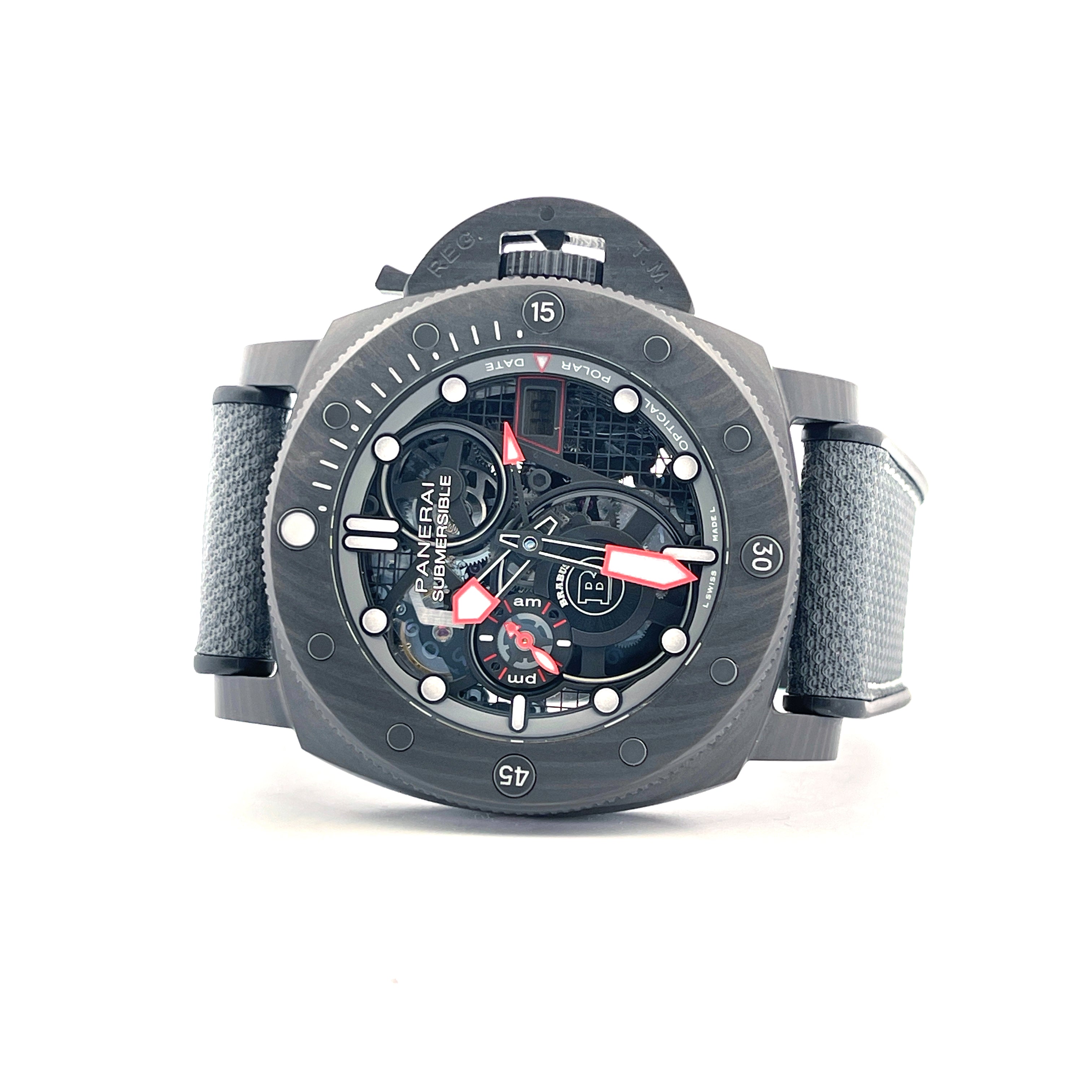 Submersible Carbotec S Brabus Black Ops Pam01240 / Limited Edition 1 of 100 / like new / Full Set + 2nd Strap / Firenze 2022
