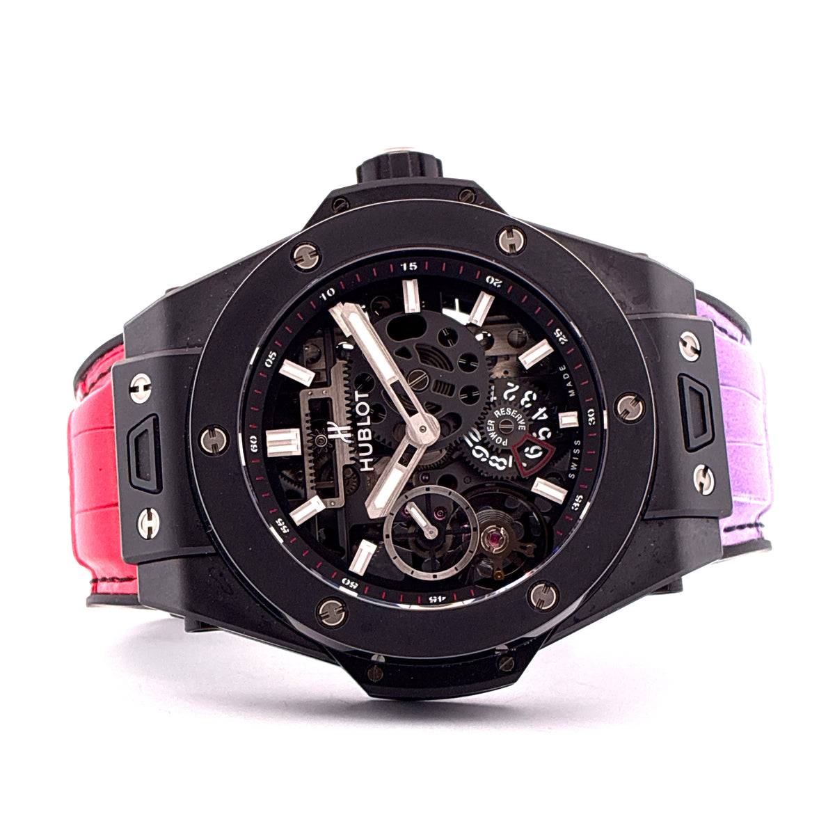 Big Bang Meca-10 / very good condt. / Rainbow strap / 10 days power reserve / skeleton / E-Warranty