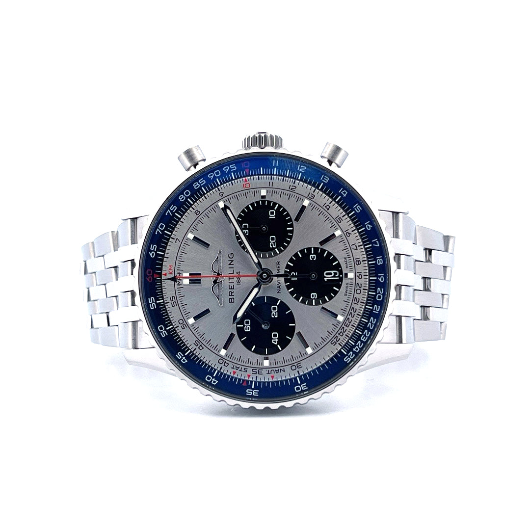 Navitimer 1 B01 Chronograph 43 Silver blue (2021)