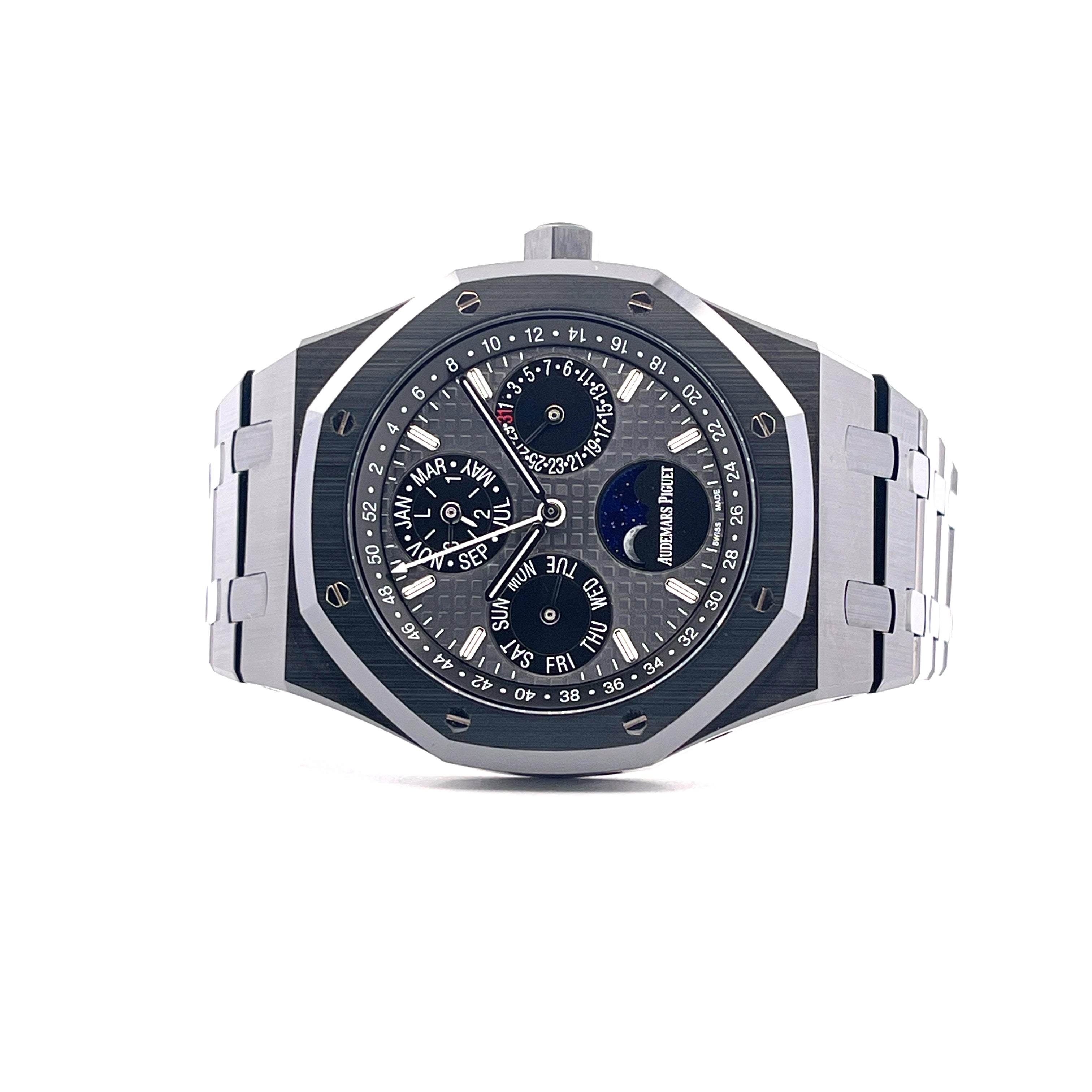 Royal Oak Perpetual Calendar Black Ceramic 26579CE / Service in 2025 / Jahr 2018