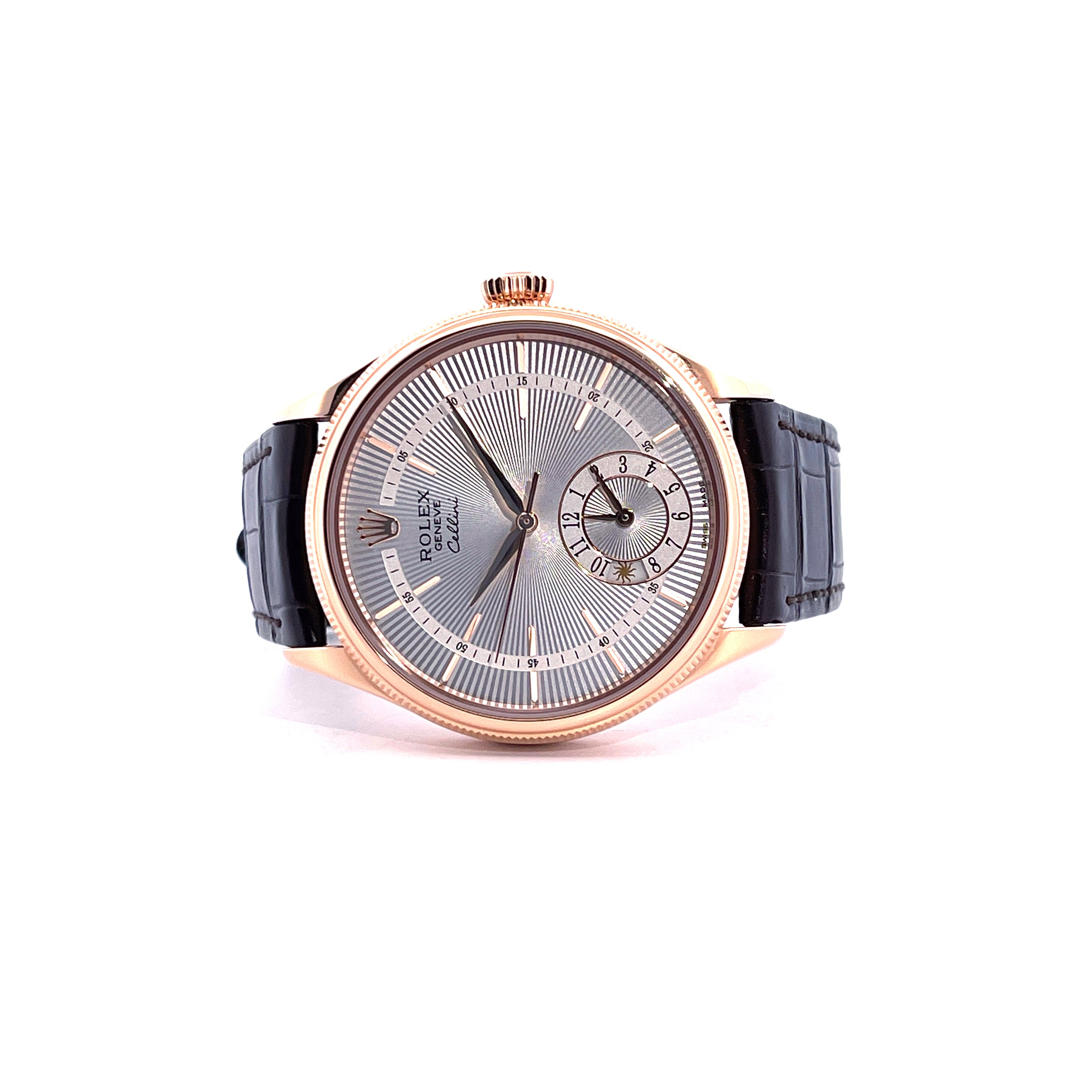 Rolex - Cellini Dual Time Roségold 50525 / Full Set / LC100 / Silver Dial / 2018 - [product_sku]