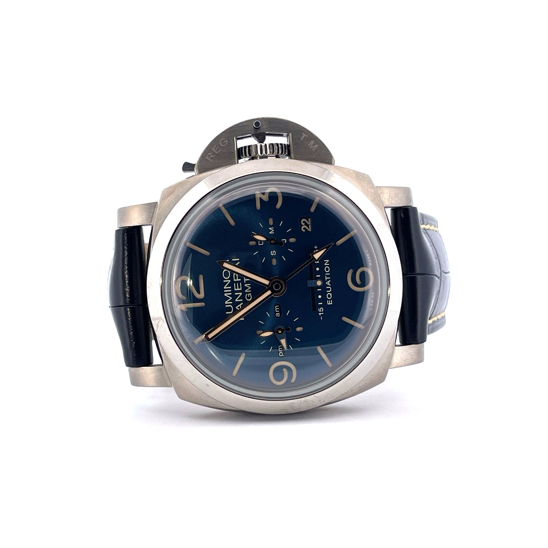 Luminor Equation Of Time GMT / Titan / Blue Sandwich Dial / 8 years warranty (2021) - Juwelier Spliedt