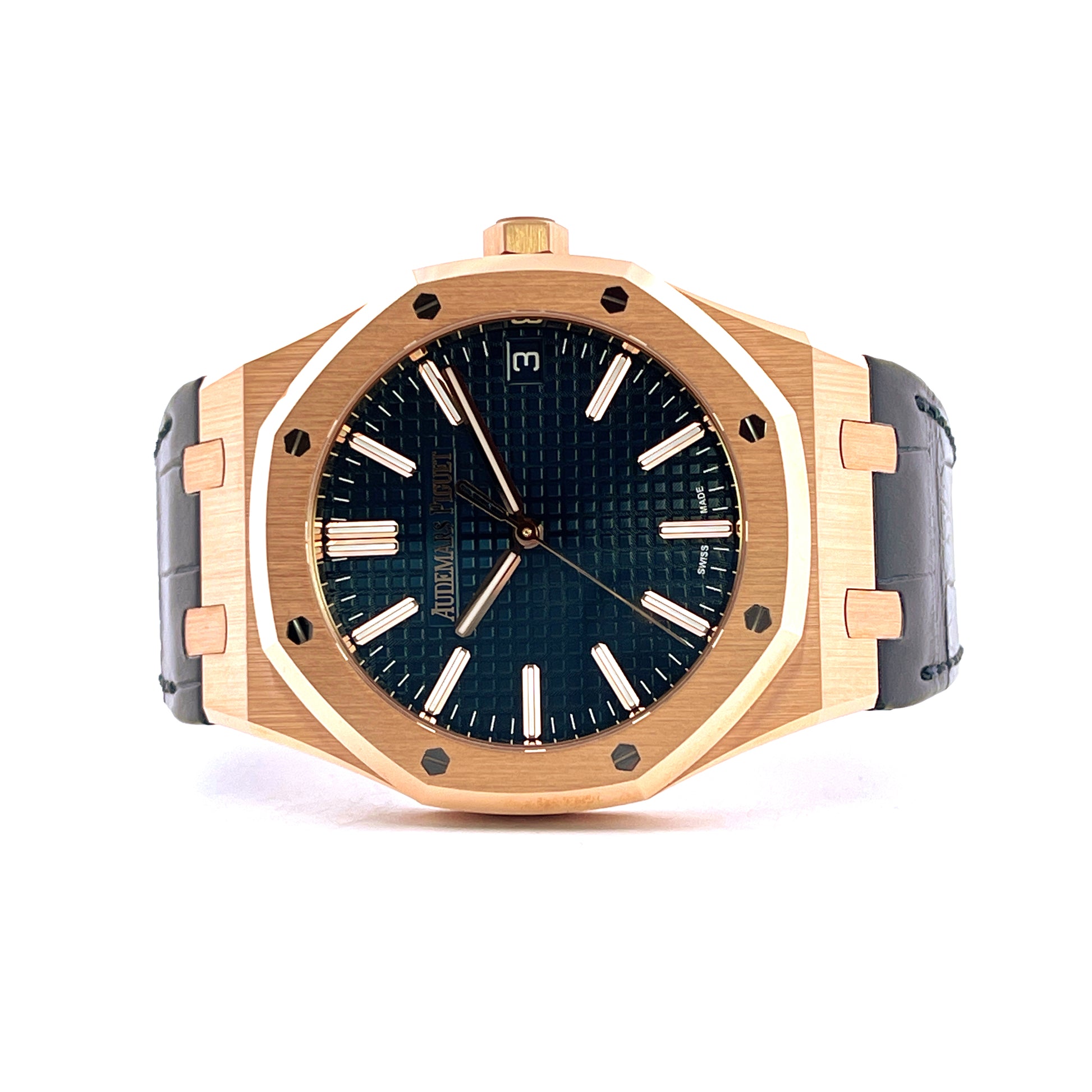 Audemars Piguet - Audemars Piguet Royal Oak Roségold BlueDial - Juwelier Spliedt