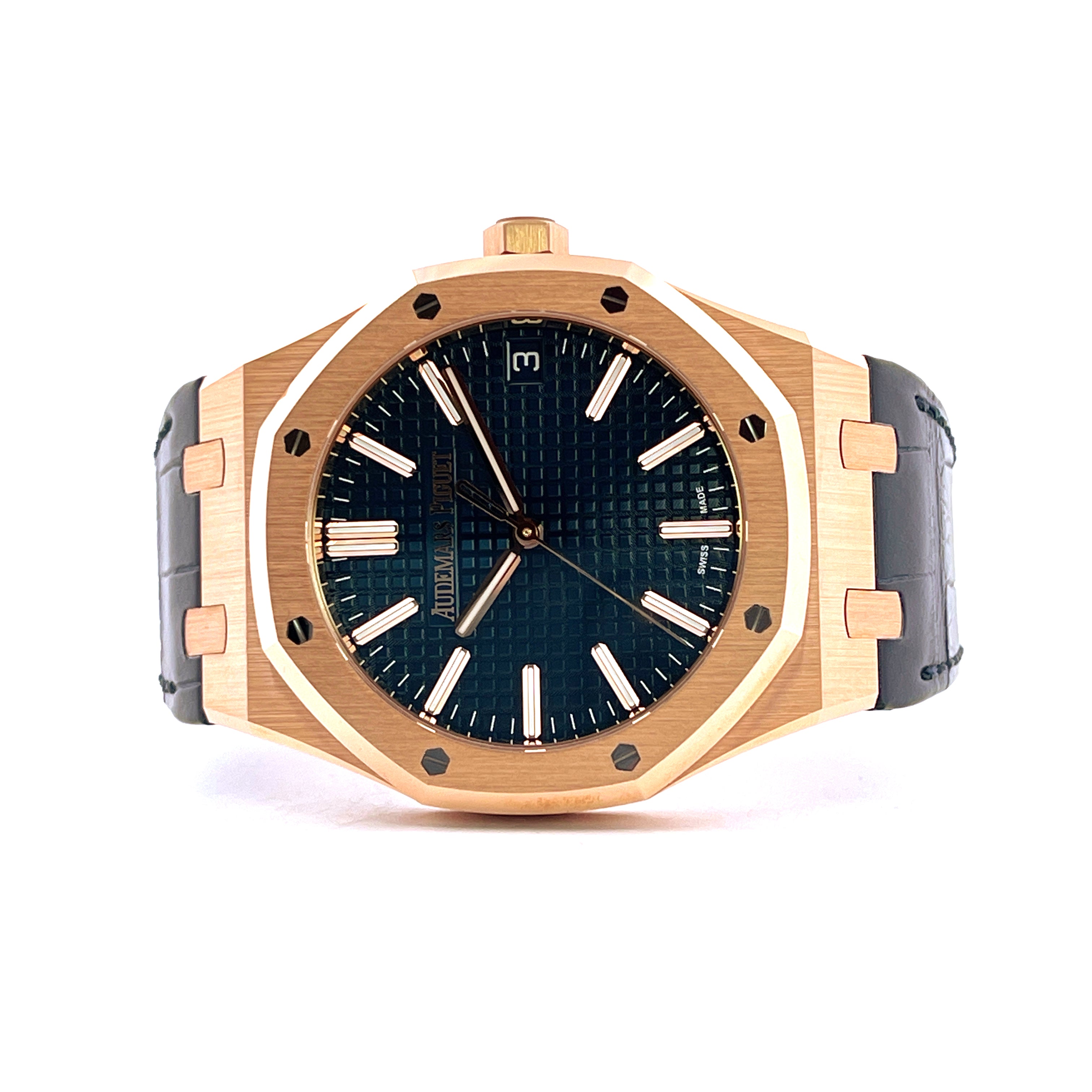 Audemars Piguet - Audemars Piguet Royal Oak Roségold BlueDial - Juwelier Spliedt