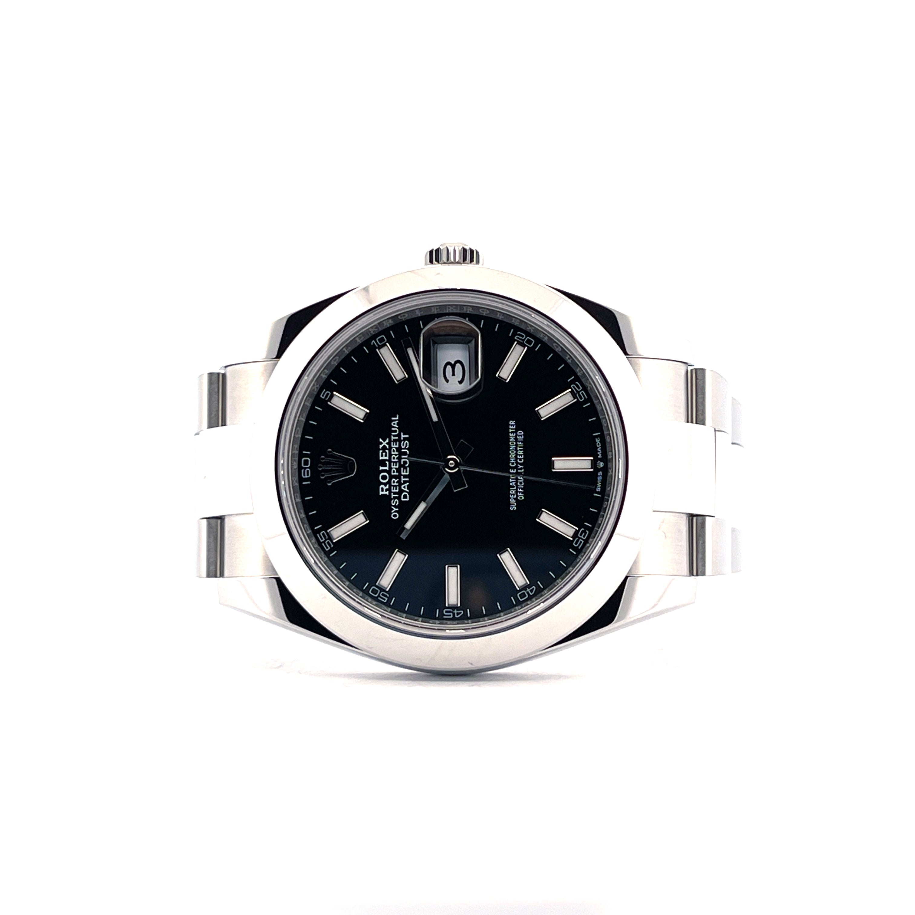 Rolex - Datejust 41 Black Dial Oyster / 126300 / Full Set + Erstkaufrechnung / LC100 / Okt. 2025 - [product_sku]