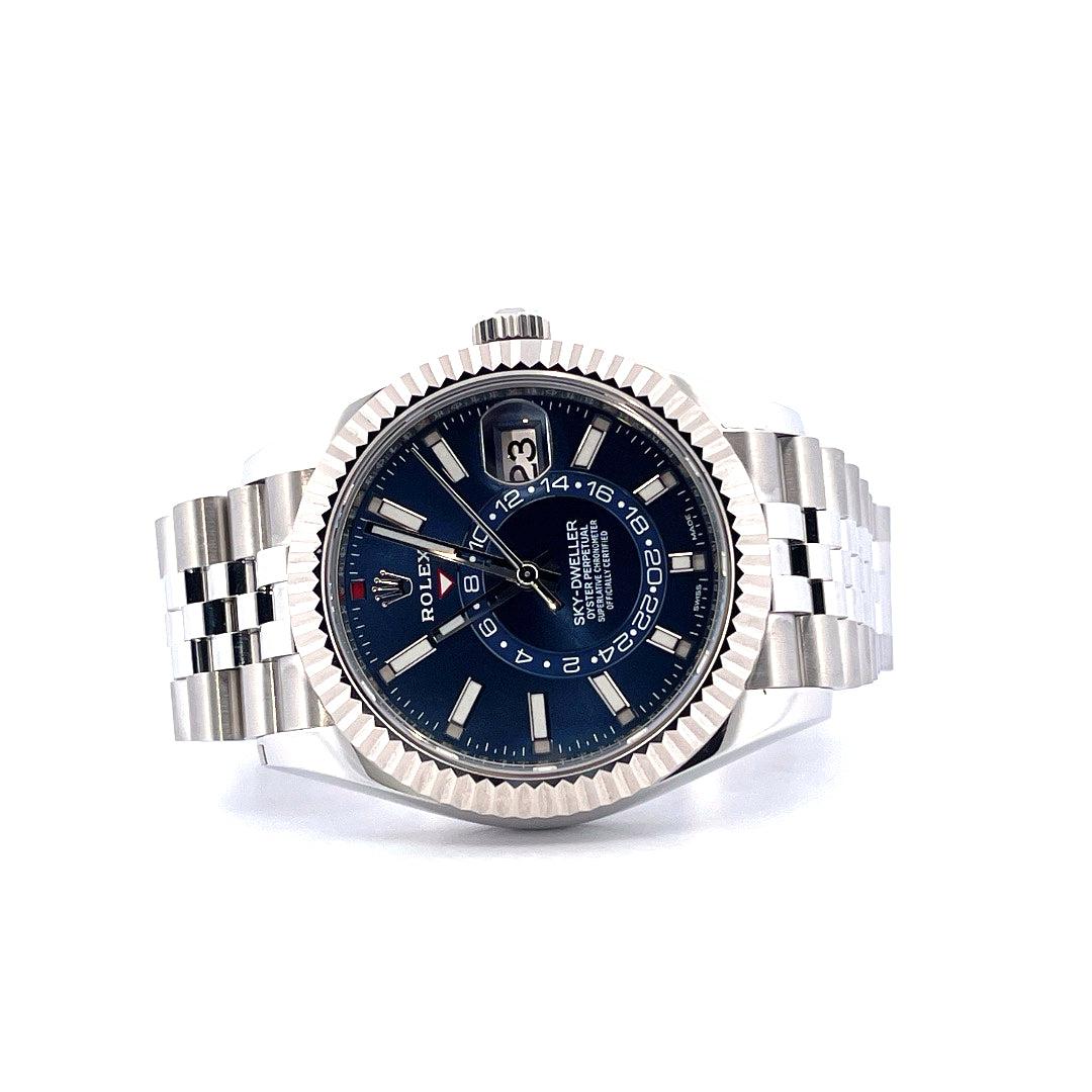 Sky-Dweller Edelstahl / Blaues Zifferblatt / Jubilee  (2022) - Juwelier Spliedt
