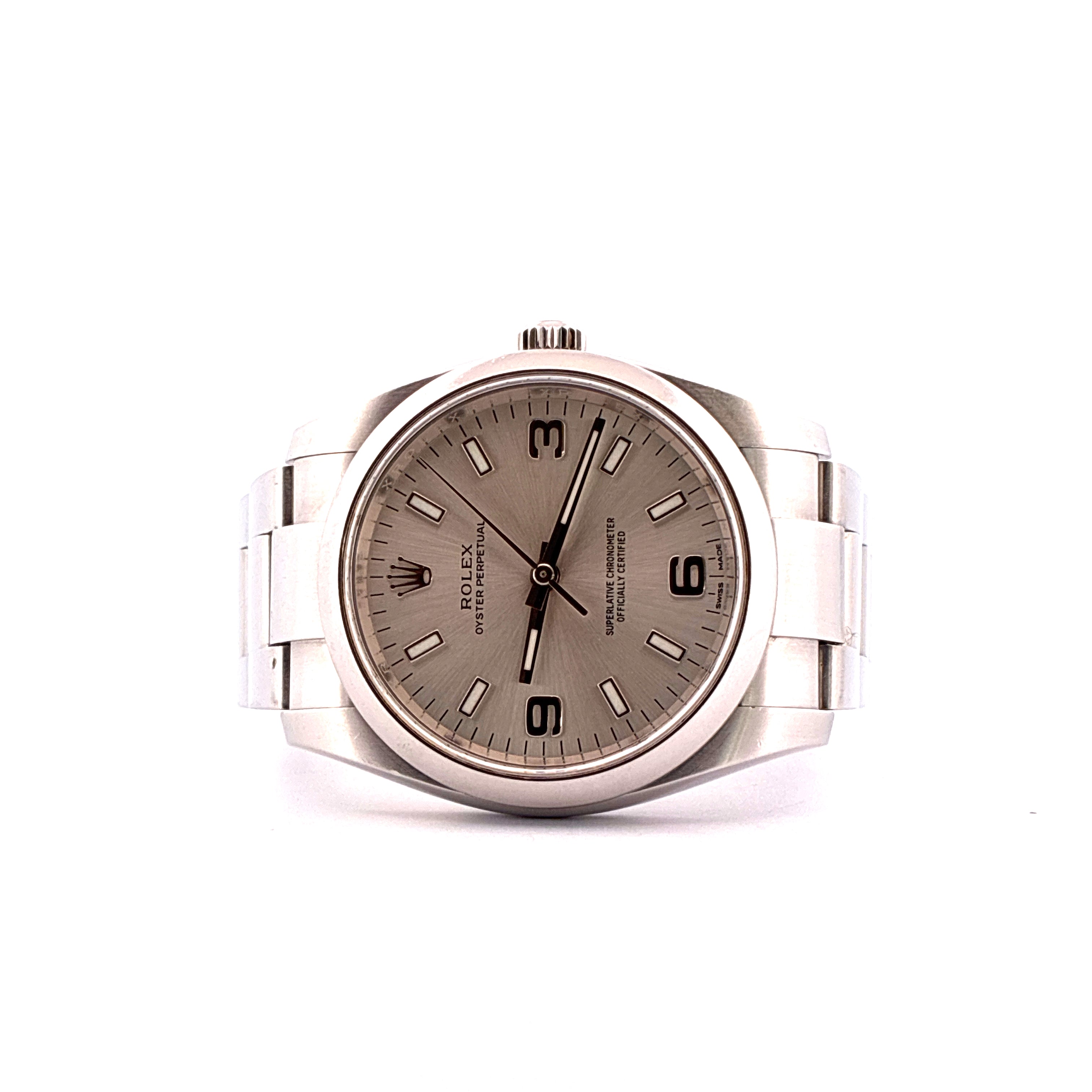 Oyster Perpetual 39 / Silver Dial / Box & Papers / 2019