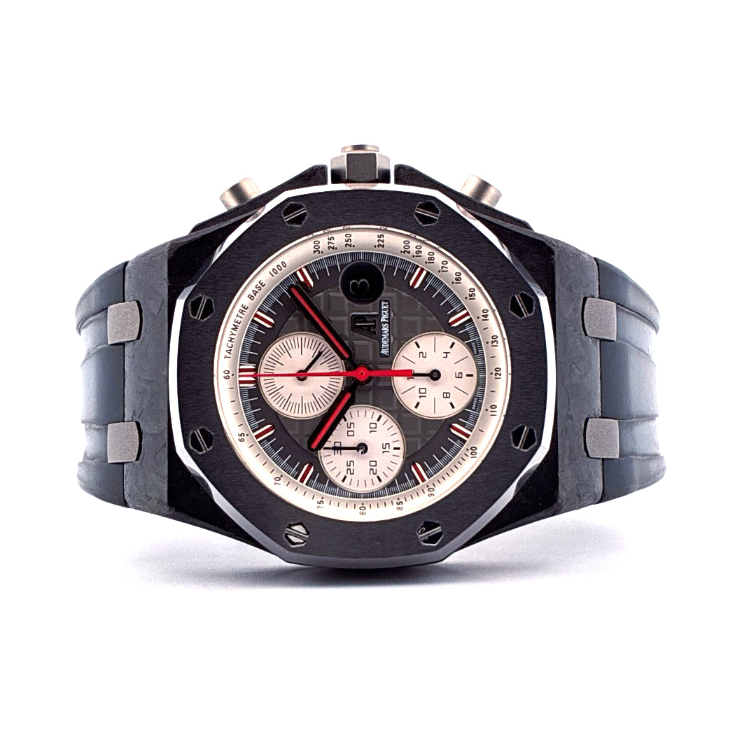 Audemars Piguet - Royal Oak Offshore Jarno Trulli Limited Edition 1 of 500 / Carbon / Full Set / Service 2021 @ AP / Germany 2011 - [product_sku]