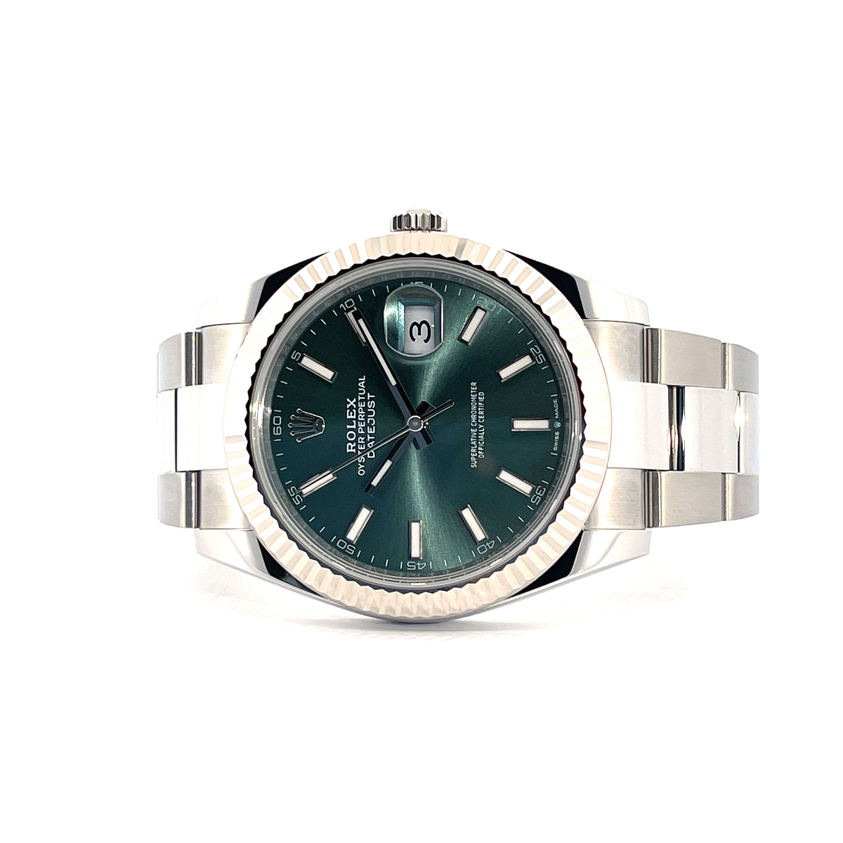 Datejust 41 Mint Dial 126334 / Full Set + Invoice / LC100 / 2025
